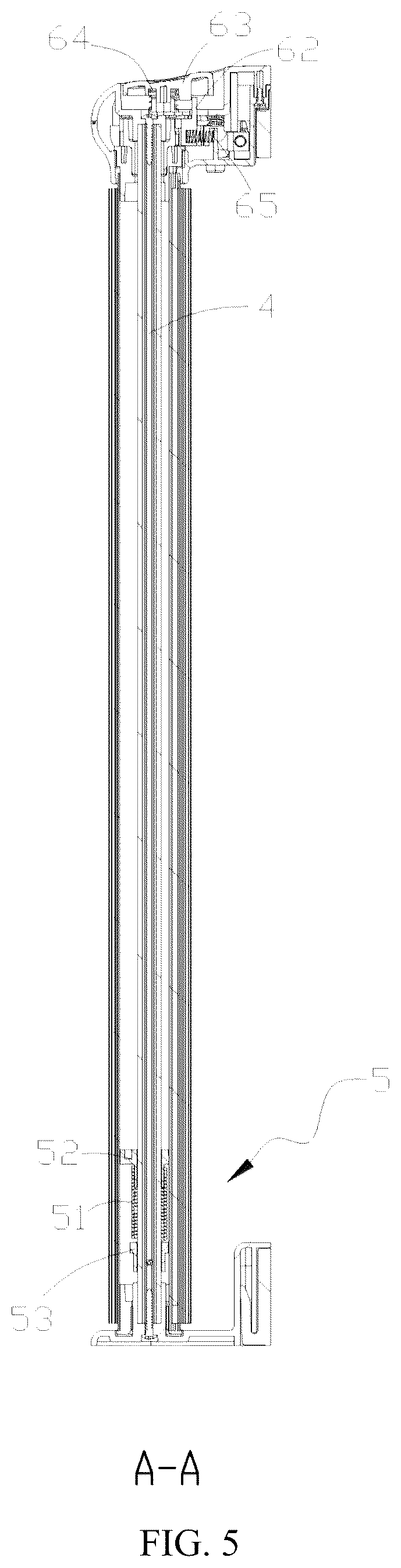 Patent US12312860 Figure 5 – Door guardrail without exposed support rods