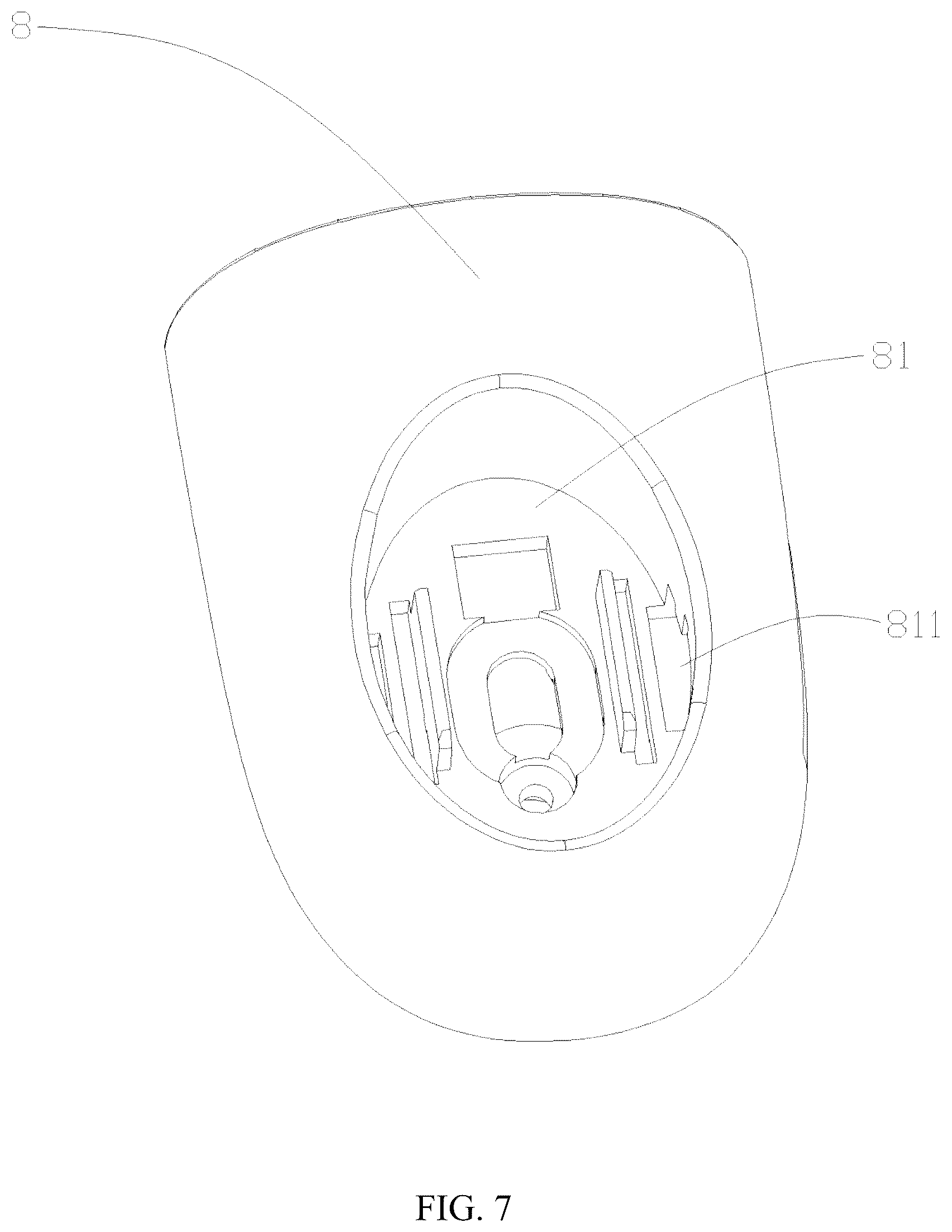 Patent US12312860 Figure 7 – Door guardrail without exposed support rods