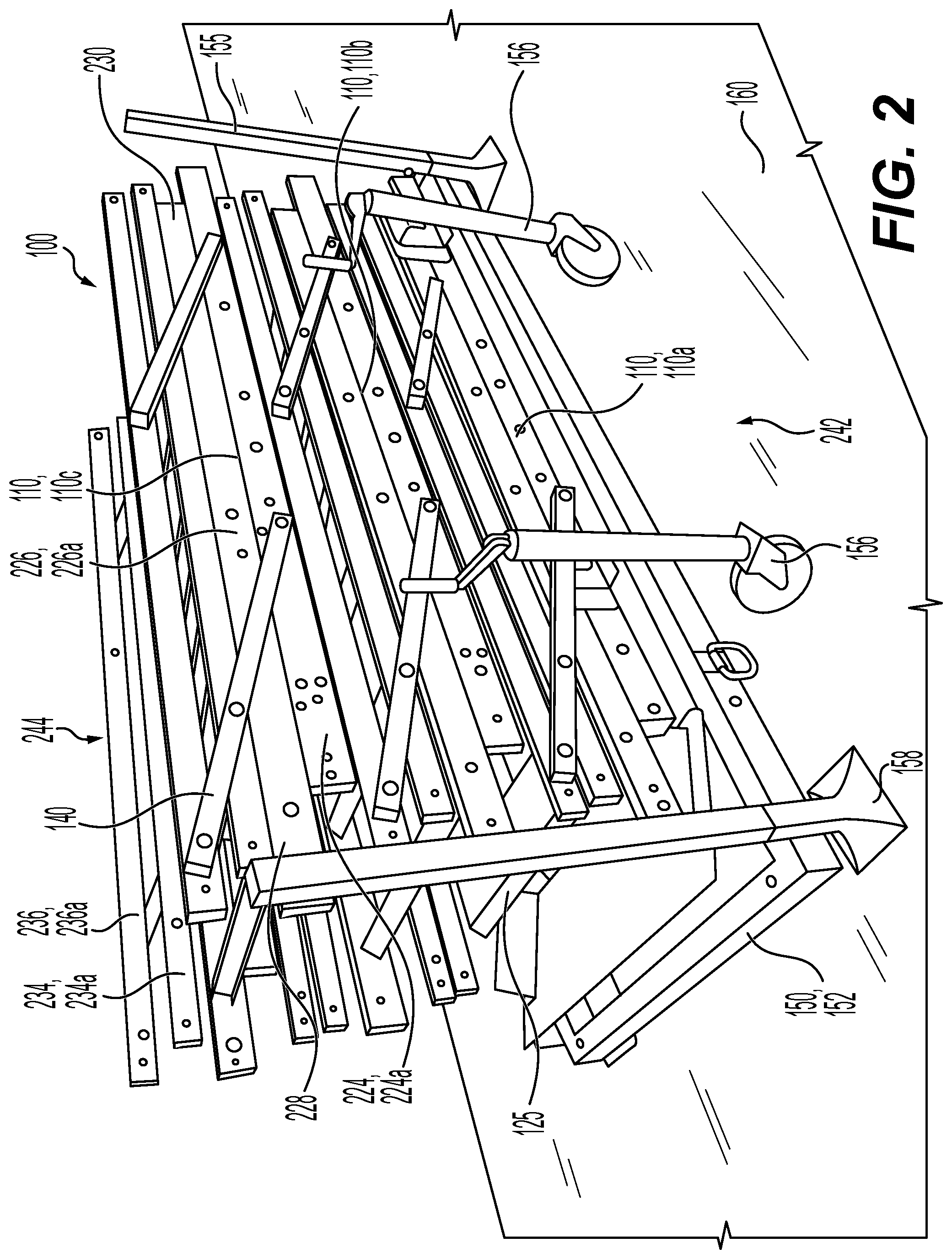 Patent US12312863 Figure 2 – Method of assembling a modular ladder system