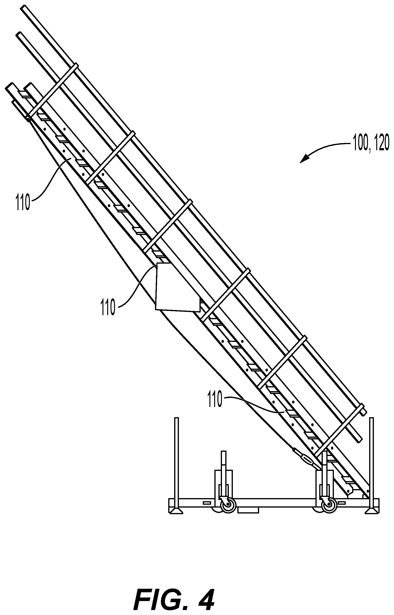 Patent US12312863 Figure 4 – Method of assembling a modular ladder system