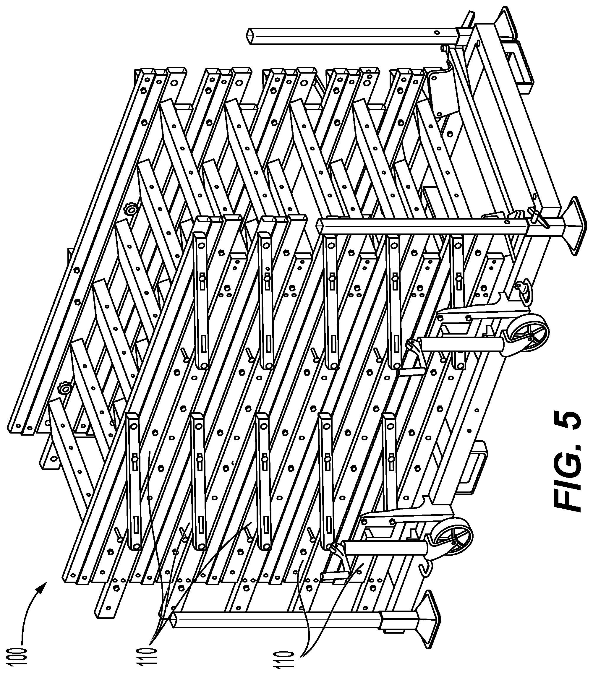 Patent US12312863 Figure 5 – Method of assembling a modular ladder system