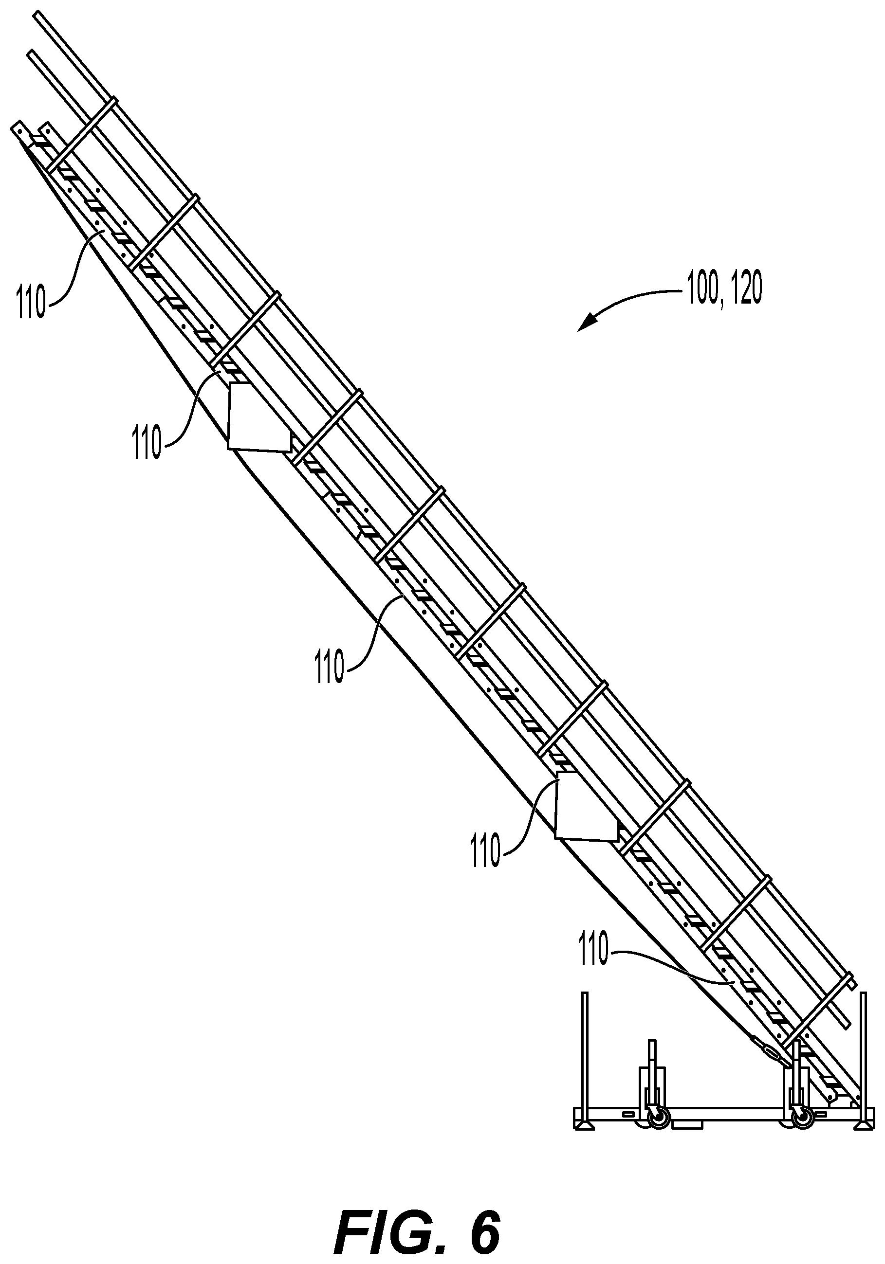 Patent US12312863 Figure 6 – Method of assembling a modular ladder system