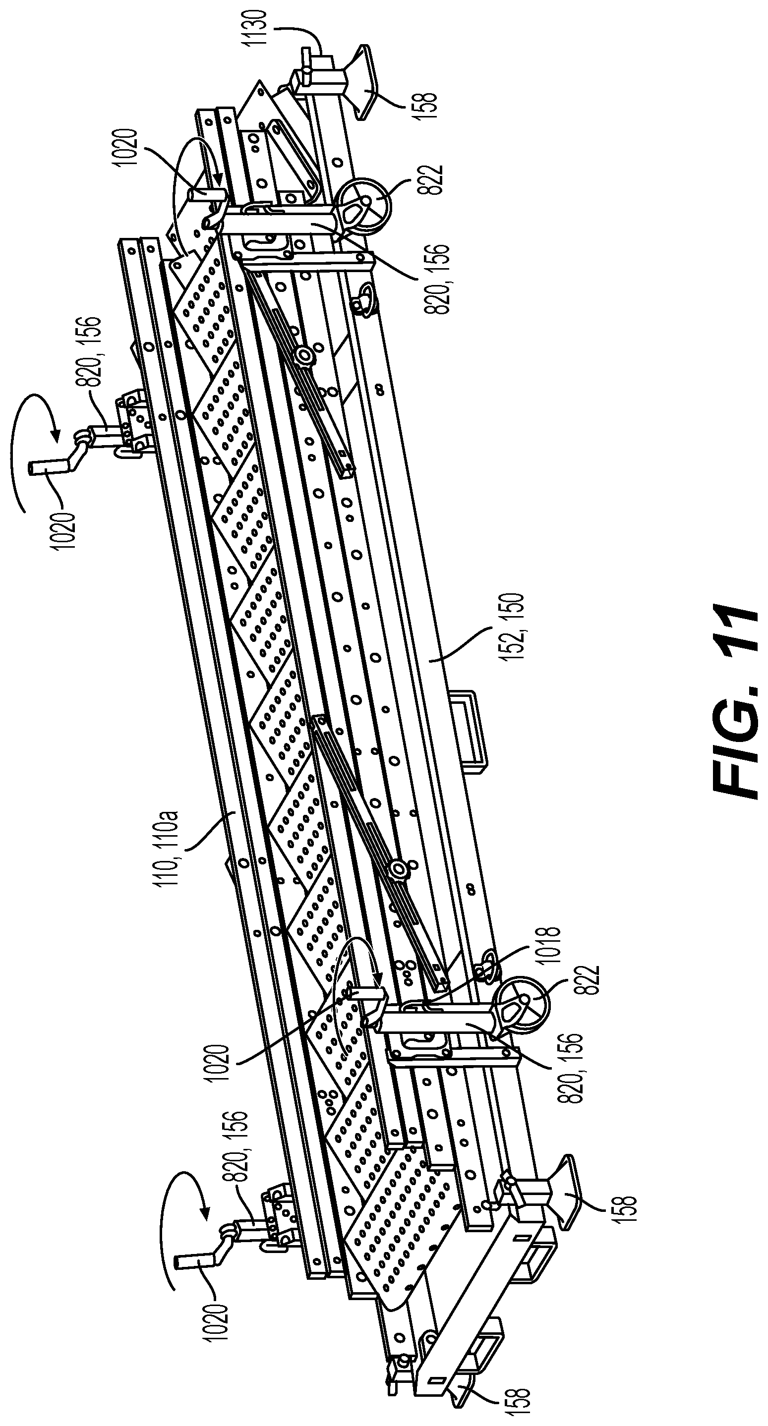 Patent US12312863 Figure 11 – Method of assembling a modular ladder system