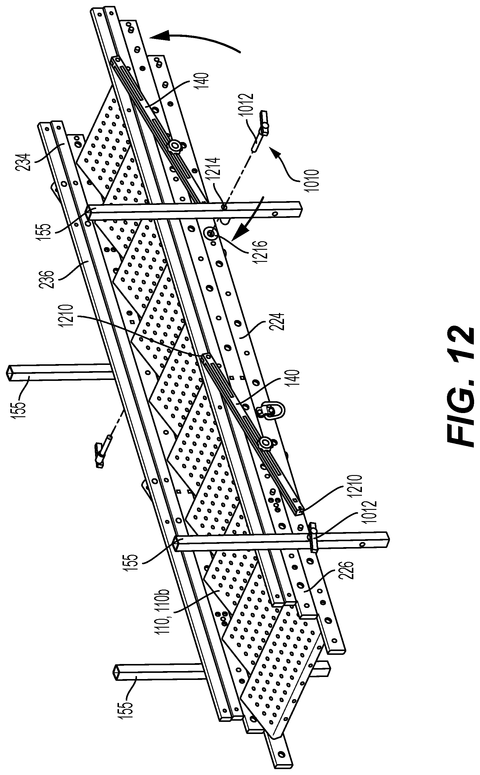 Patent US12312863 Figure 12 – Method of assembling a modular ladder system