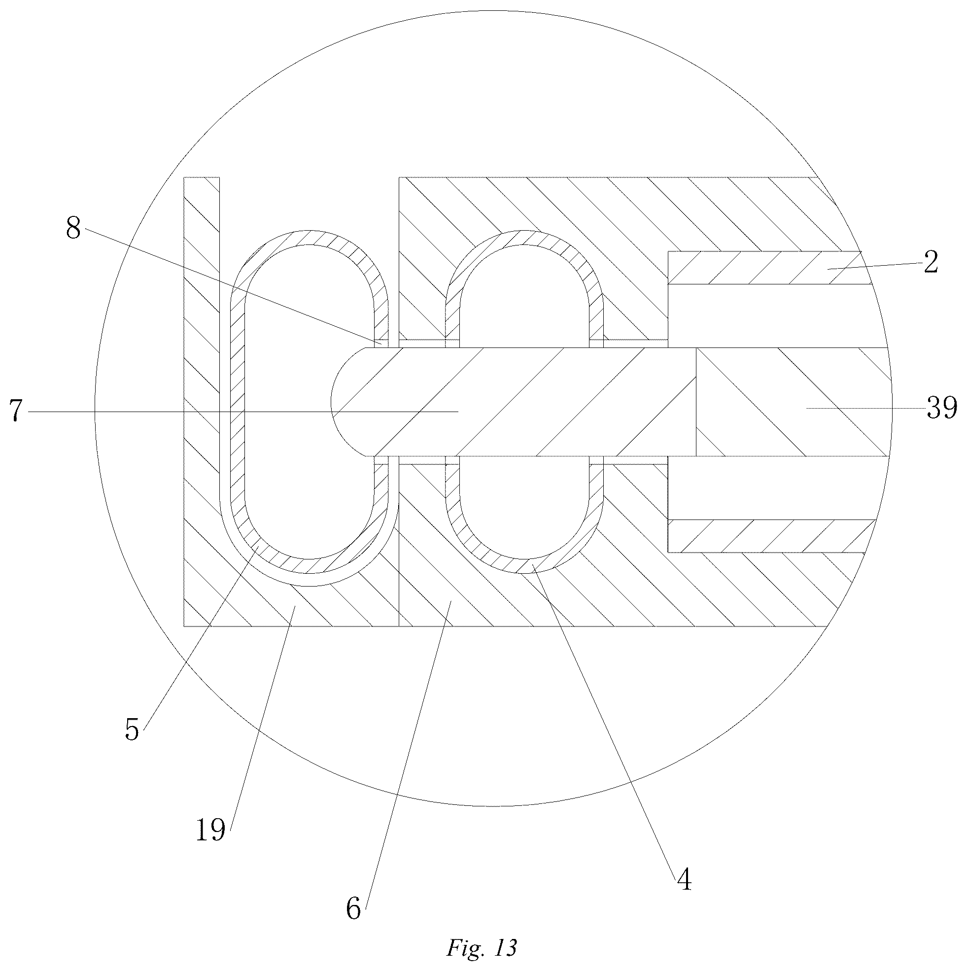 Patent US12312864 Figure 12 – Connecting rod stabilizing structure for herringbone ladder