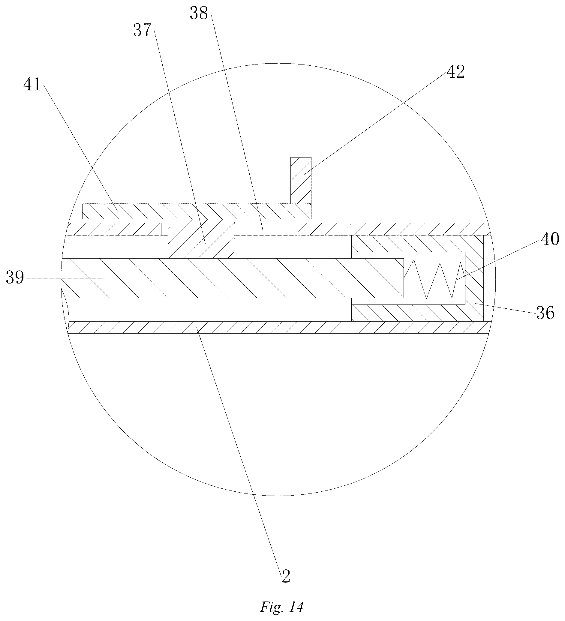 Patent US12312864 Figure 13 – Connecting rod stabilizing structure for herringbone ladder