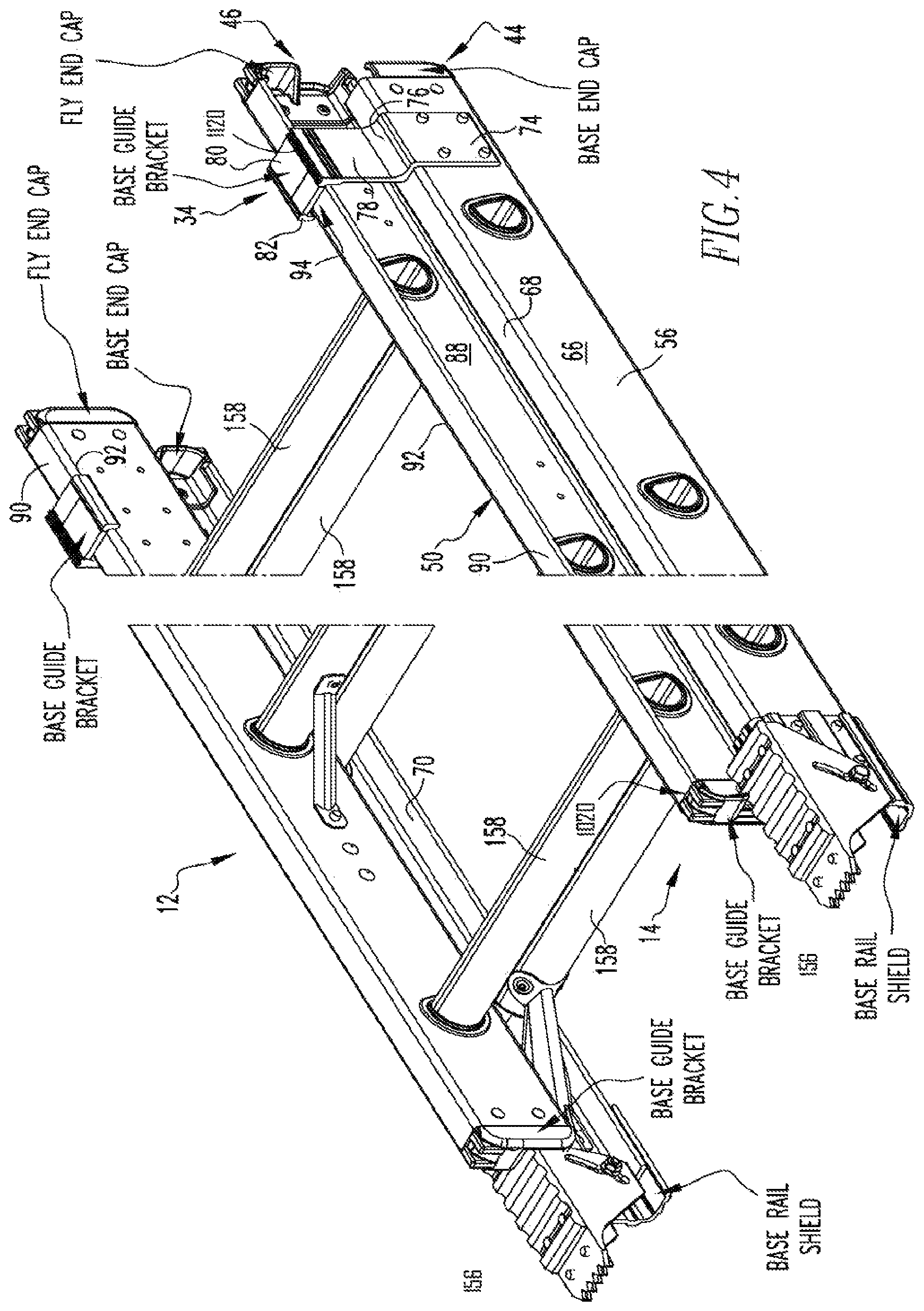 Patent US12312865 Figure 4 – Interlocking ladders and components thereof