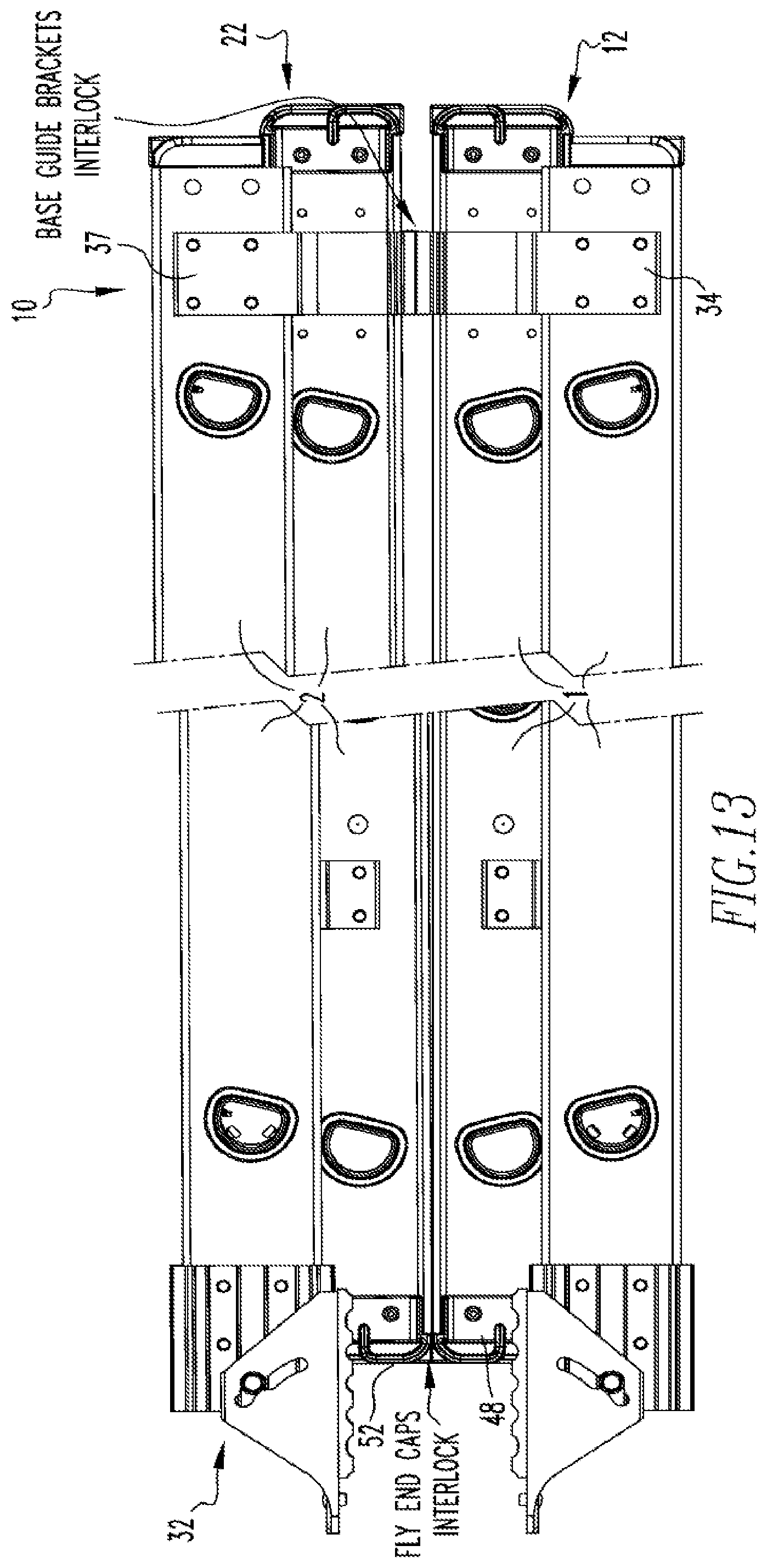 Patent US12312865 Figure 13 – Interlocking ladders and components thereof