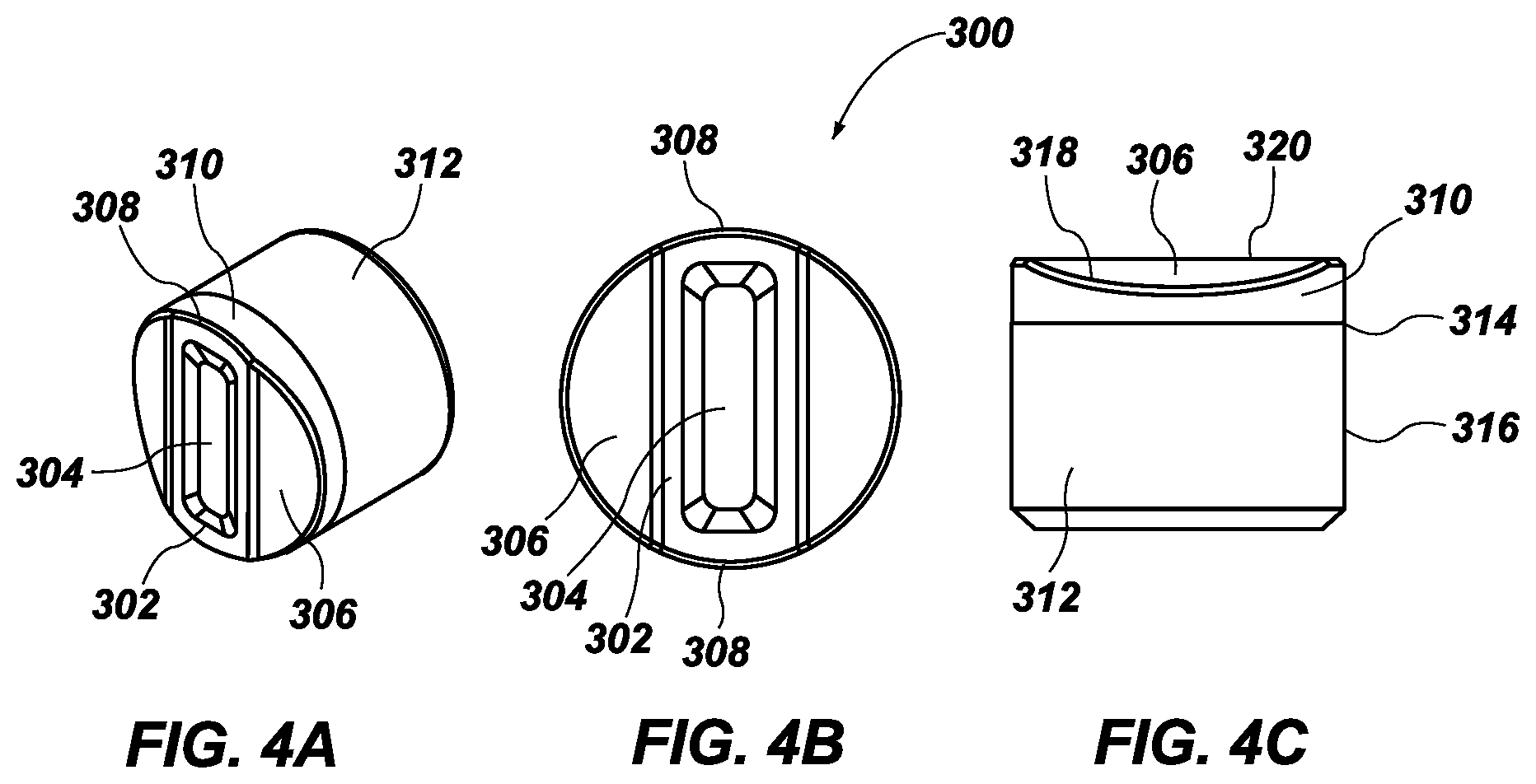 Patent US12312867 Figure 4 – Cutting element with improved mechanical efficiency