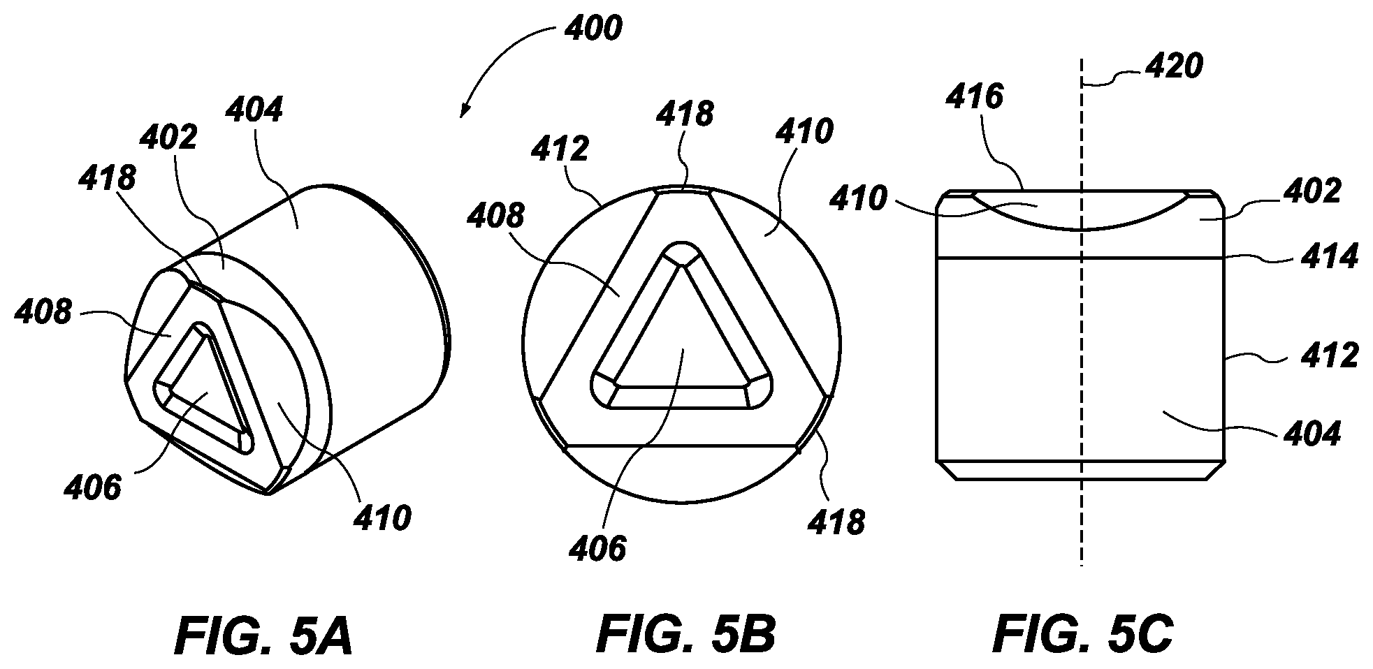 Patent US12312867 Figure 5 – Cutting element with improved mechanical efficiency