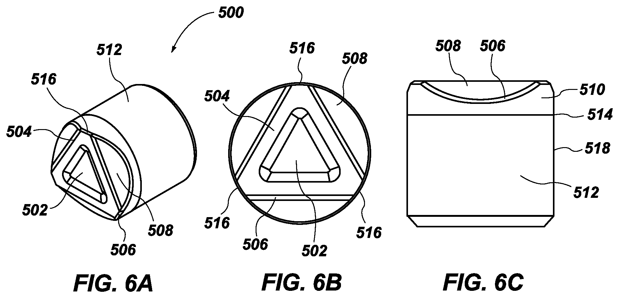 Patent US12312867 Figure 6 – Cutting element with improved mechanical efficiency