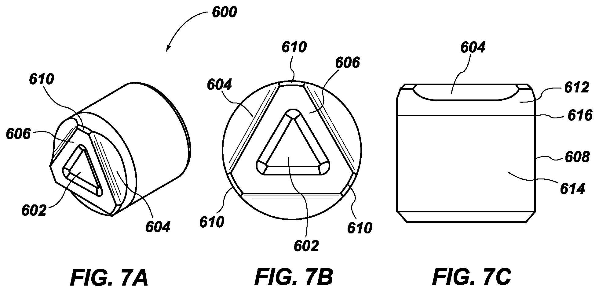 Patent US12312867 Figure 7 – Cutting element with improved mechanical efficiency