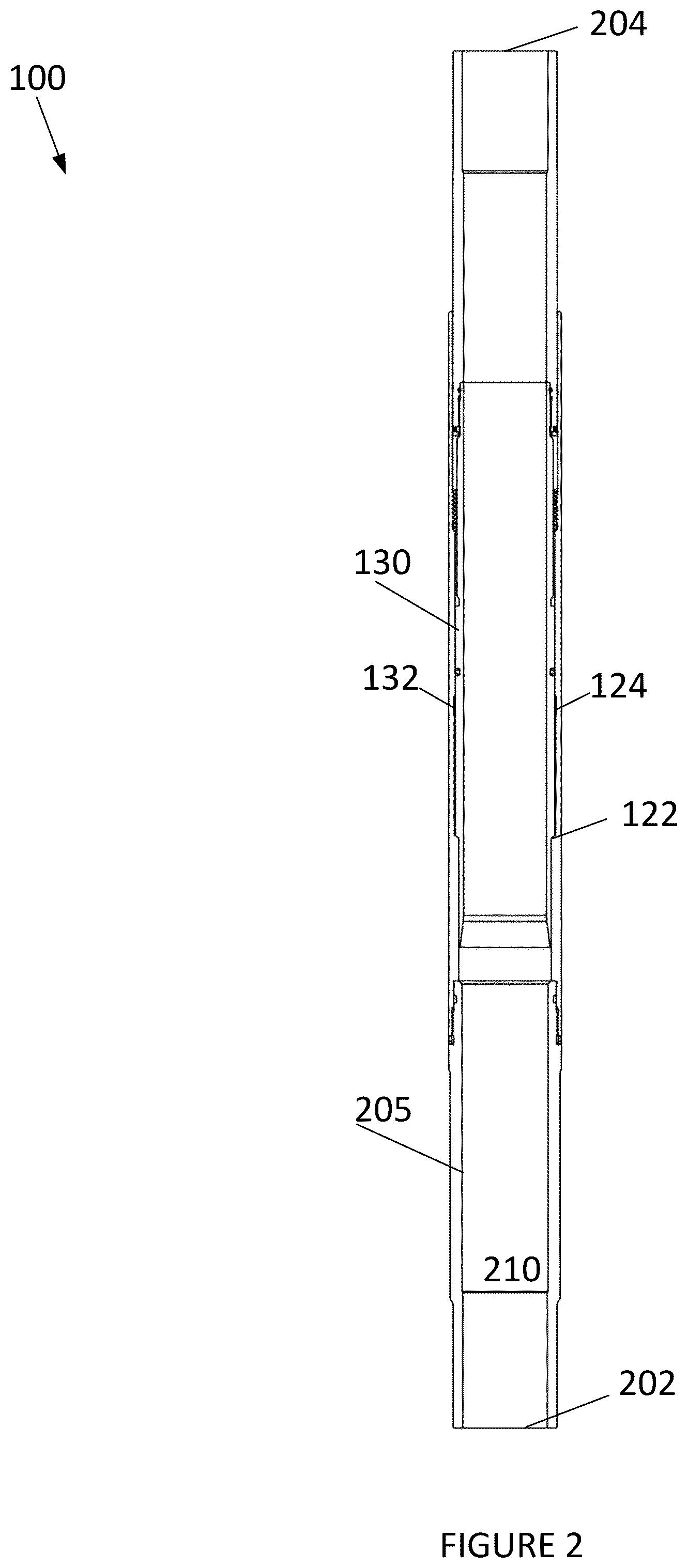 Patent US12312871 Figure 2 – Interventionless methods and systems for testing a liner top