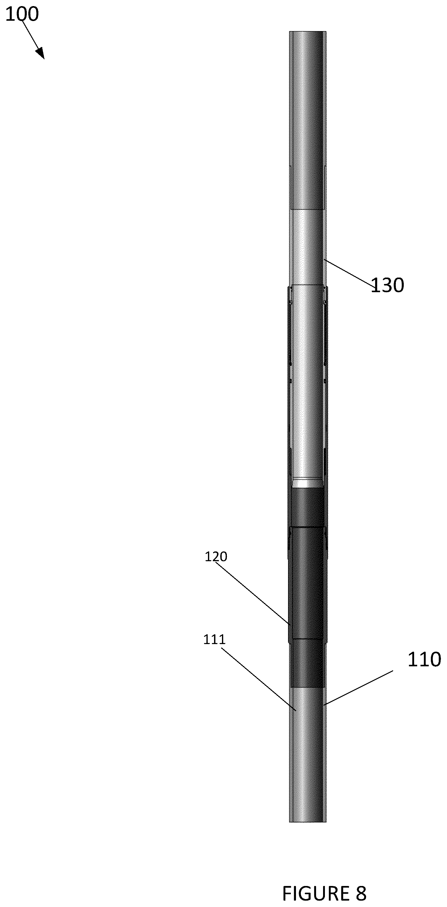 Patent US12312871 Figure 8 – Interventionless methods and systems for testing a liner top