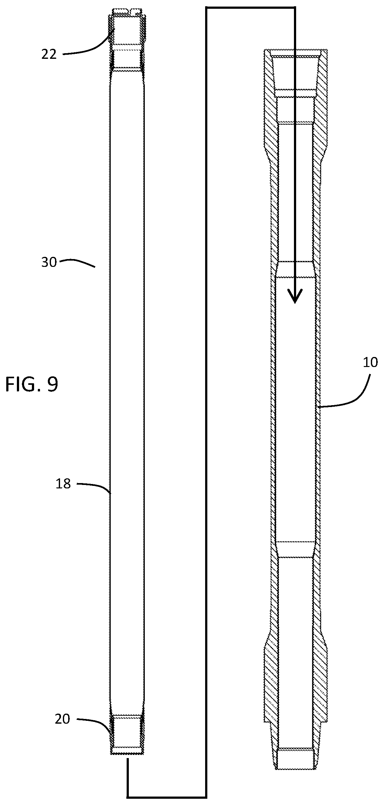 Patent US12312873 Figure 4 – Wired pipe and method for making