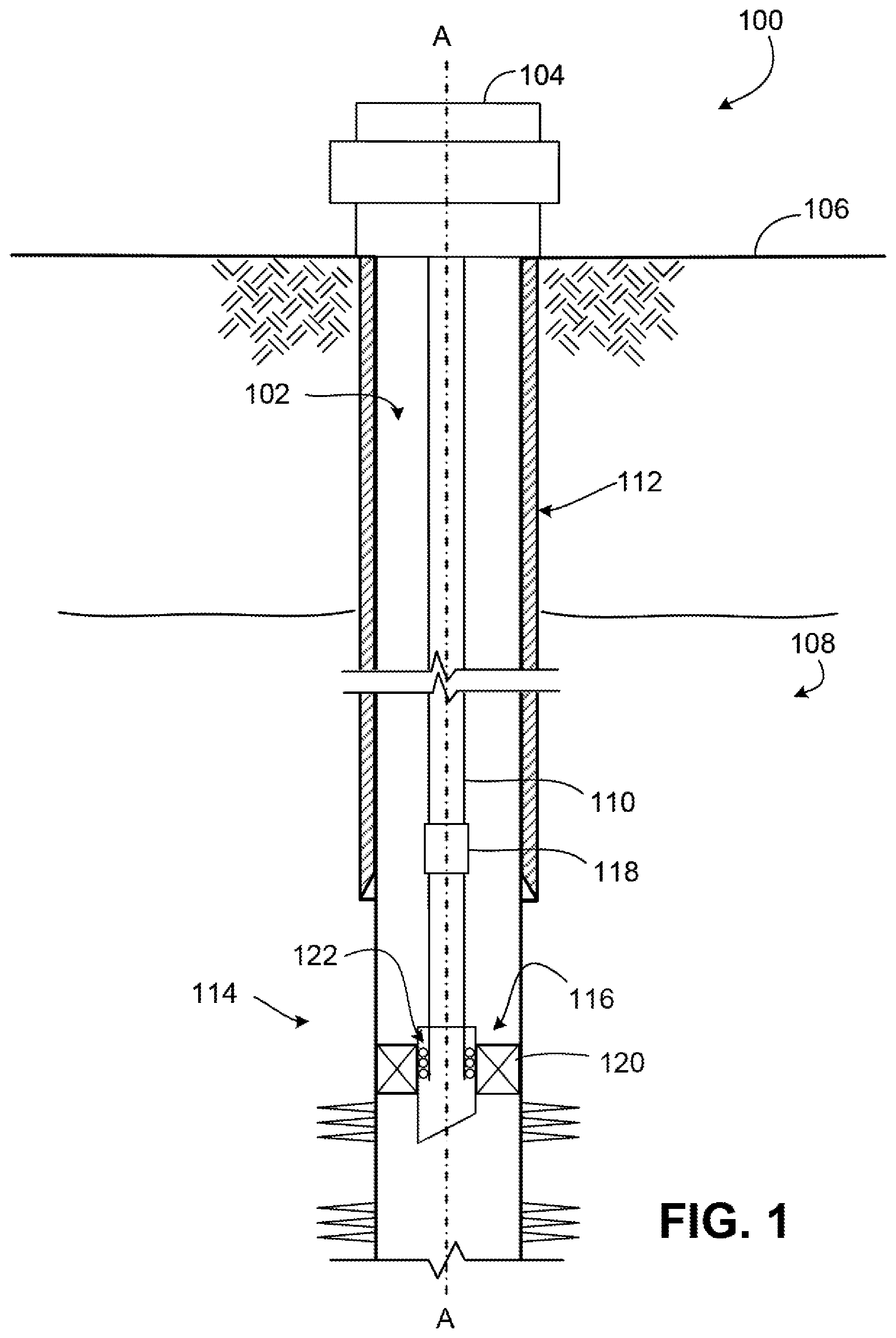 Patent US12312875 — Movement joint for tubing string — Figure 1