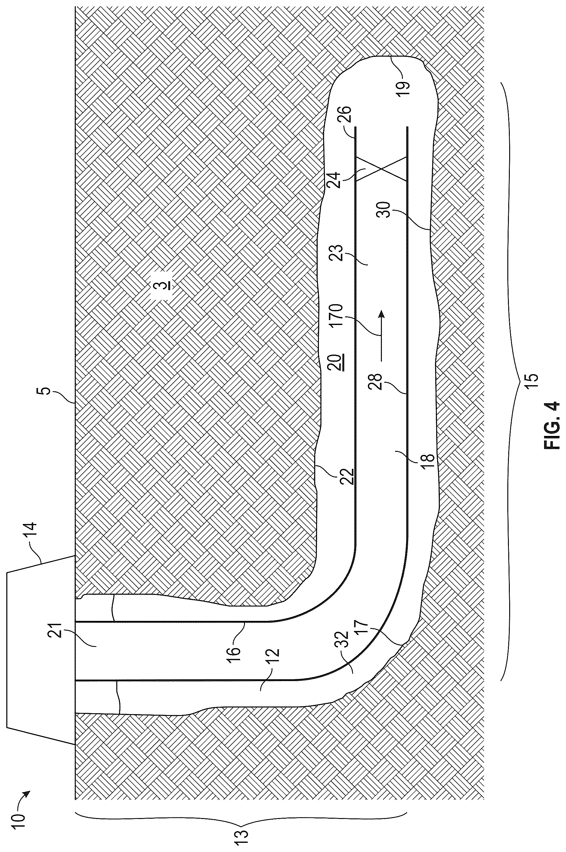 Patent US12312876 Figure 4 – Systems and methods for providing buoyancy to a tubular string positioned in a wellbore