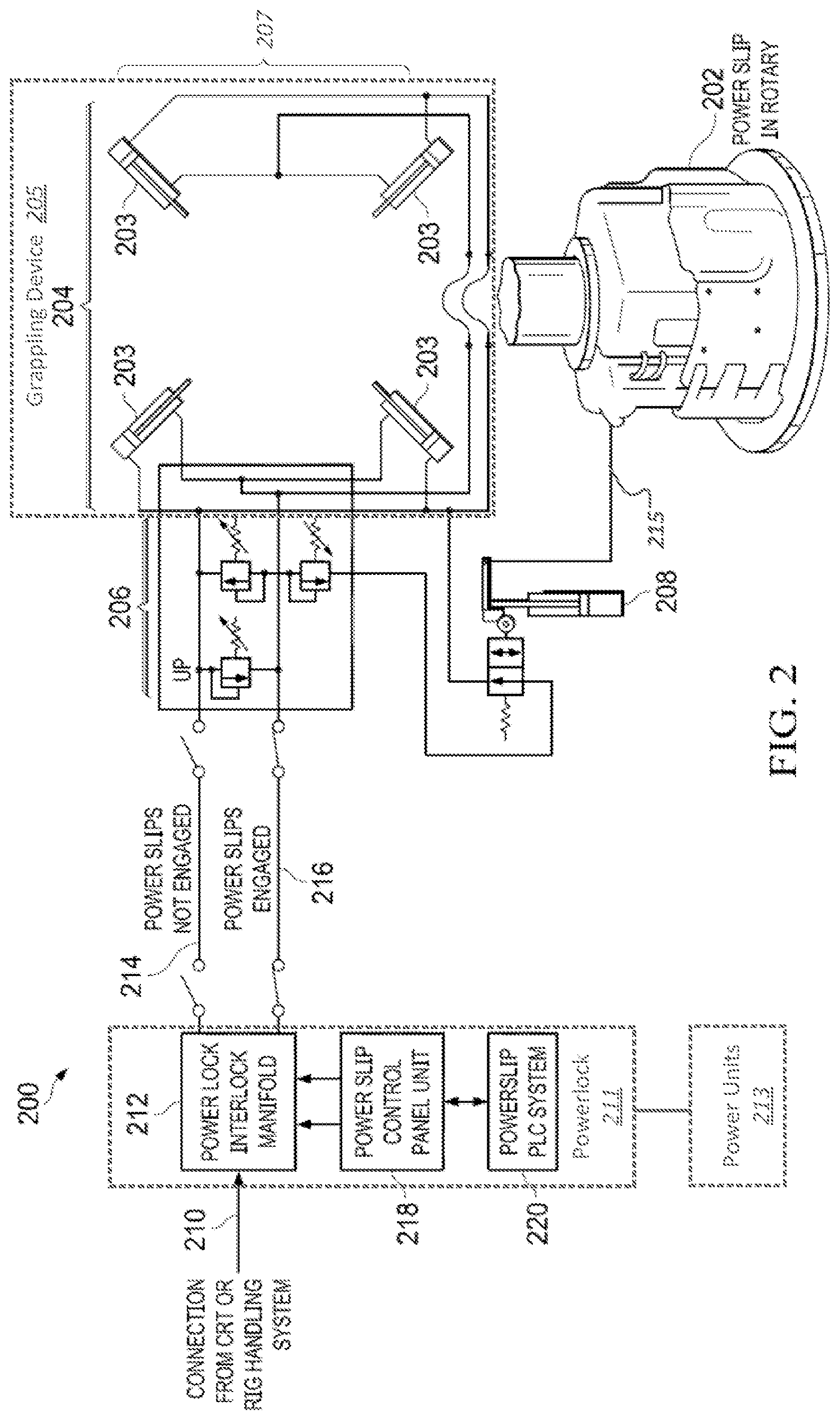 Patent US12312881 Figure 3 – Intelligent powerslip and power lock system for running and retrieving tubulars from a wellbore
