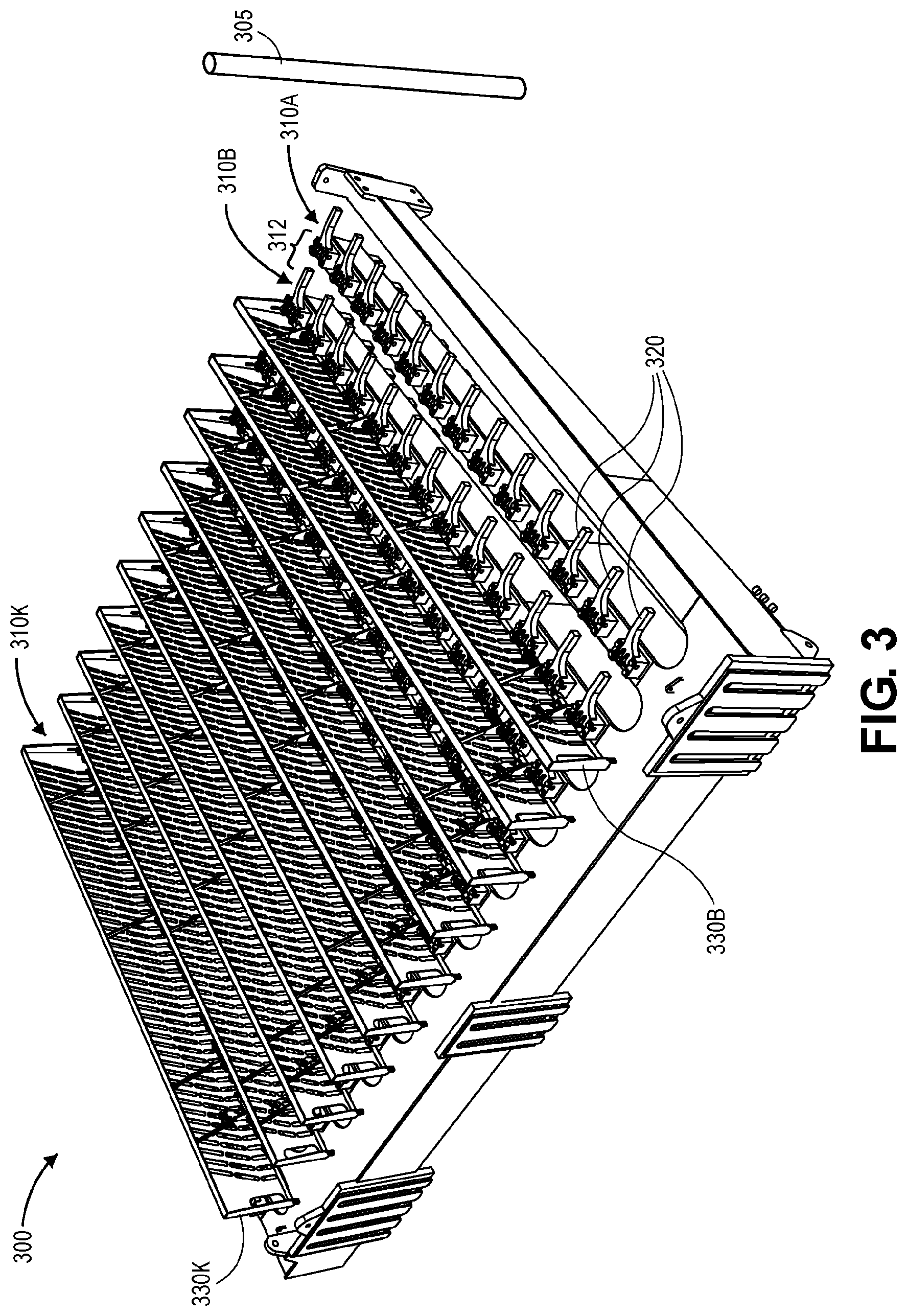 Patent US12312884 Figure 3 – Automated fingerboard for a drilling rig