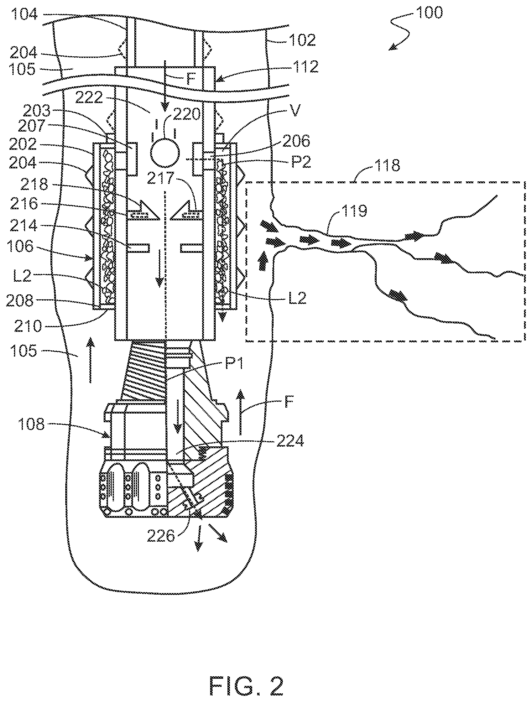 Patent US12312885 Figure 2 – Reducing fluid loss with lost circulation materials