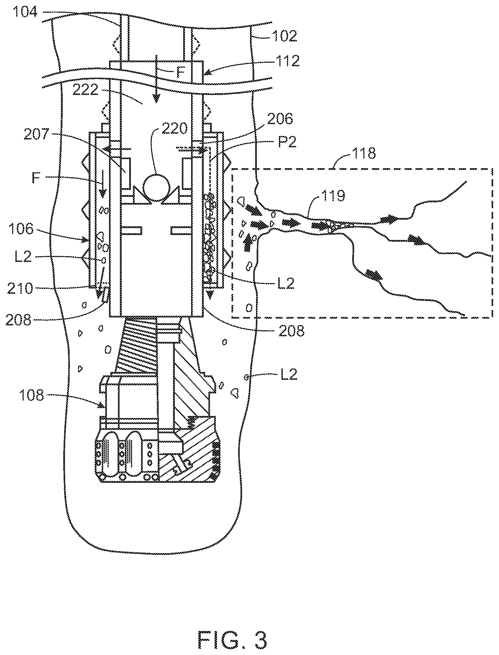 Patent US12312885 Figure 3 – Reducing fluid loss with lost circulation materials