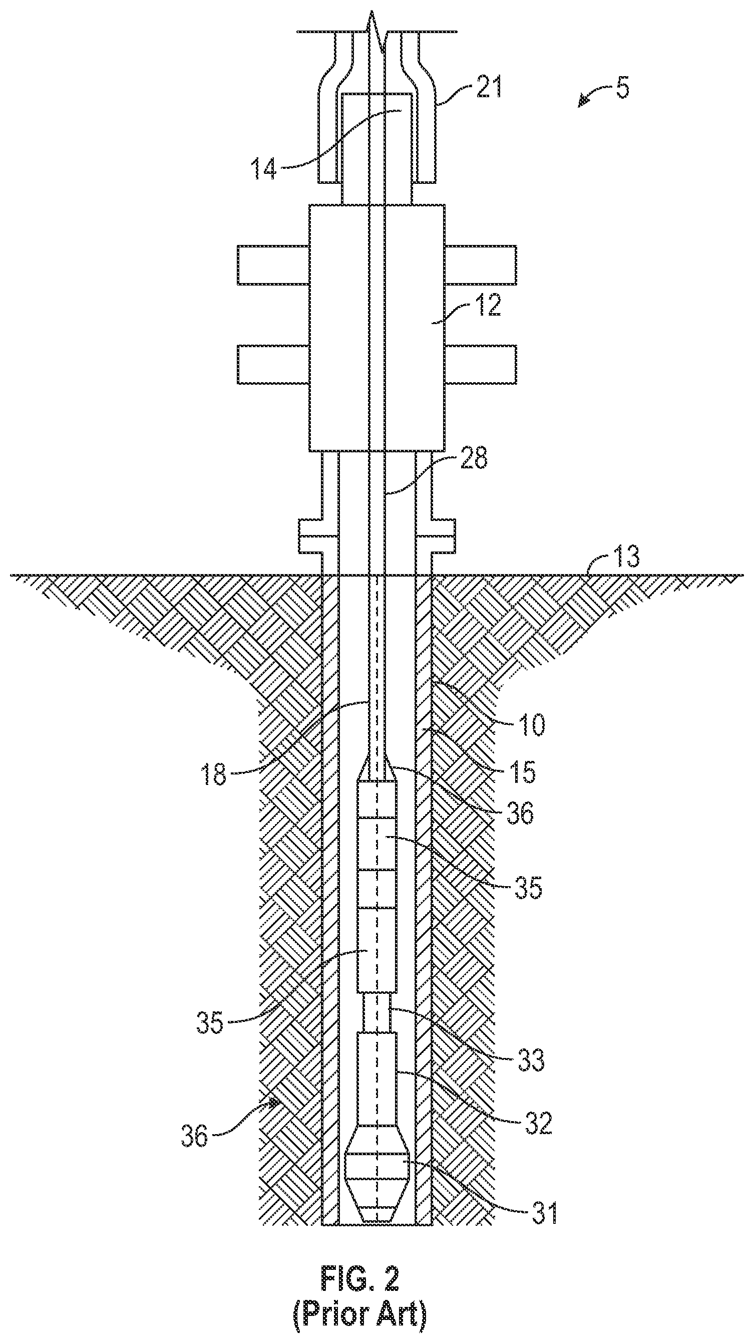 Patent US12312887 Figure 2 – Plugging assemblies for plugging cased wellbores