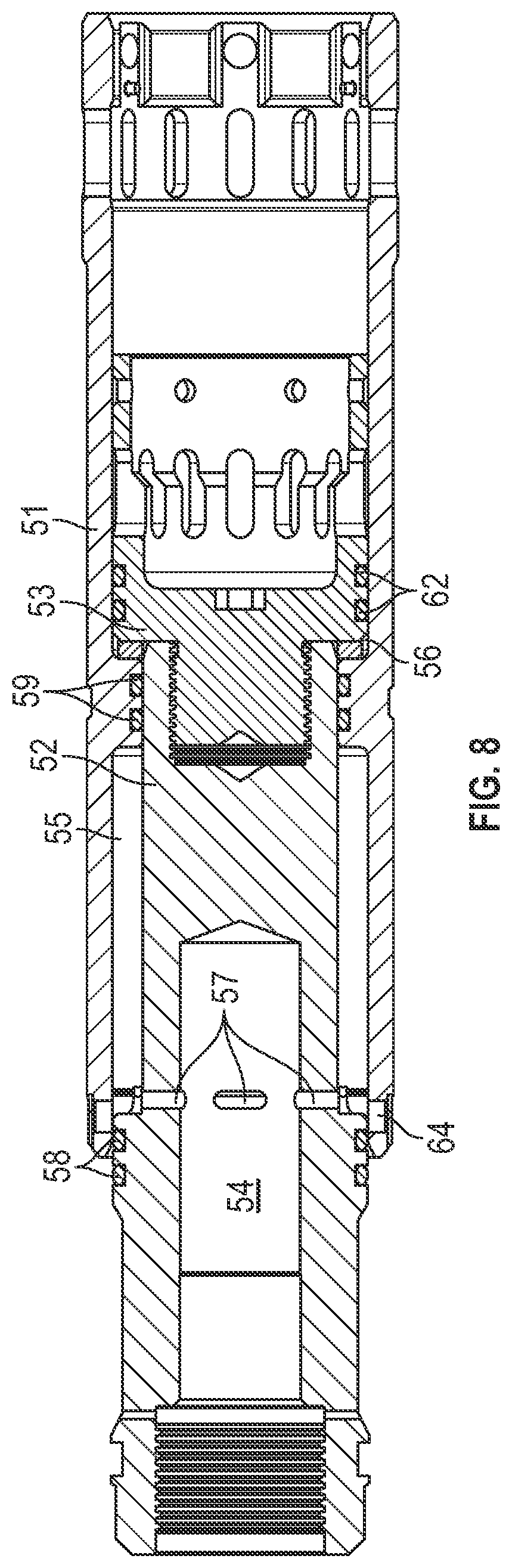 Patent US12312887 Figure 7 – Plugging assemblies for plugging cased wellbores