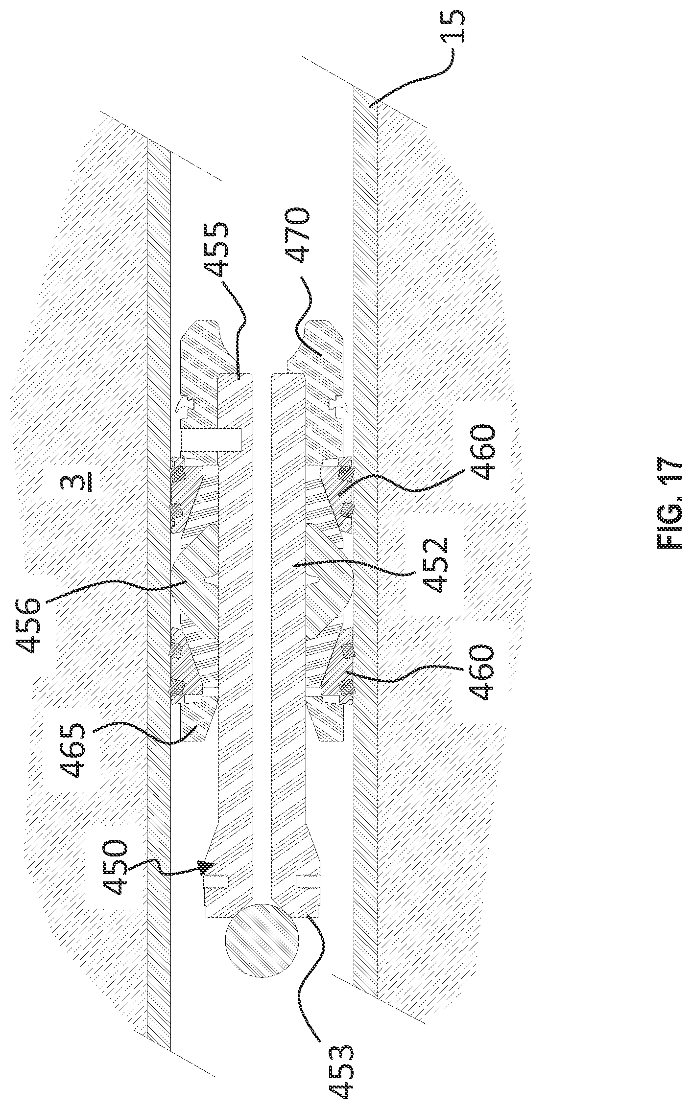 Patent US12312887 Figure 16 – Plugging assemblies for plugging cased wellbores