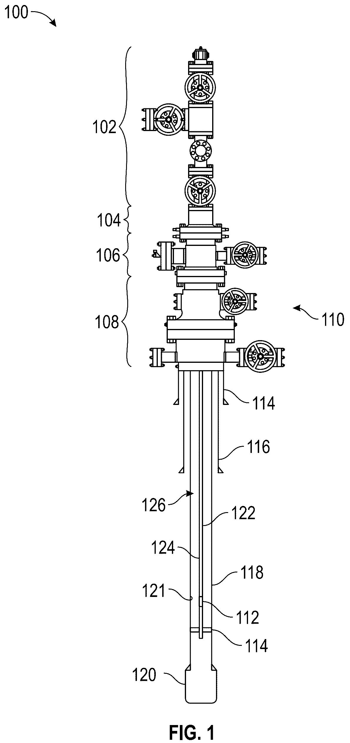 Patent US12312890 Figure 1 – Whipstock integrated to completion string for coiled tubing operations