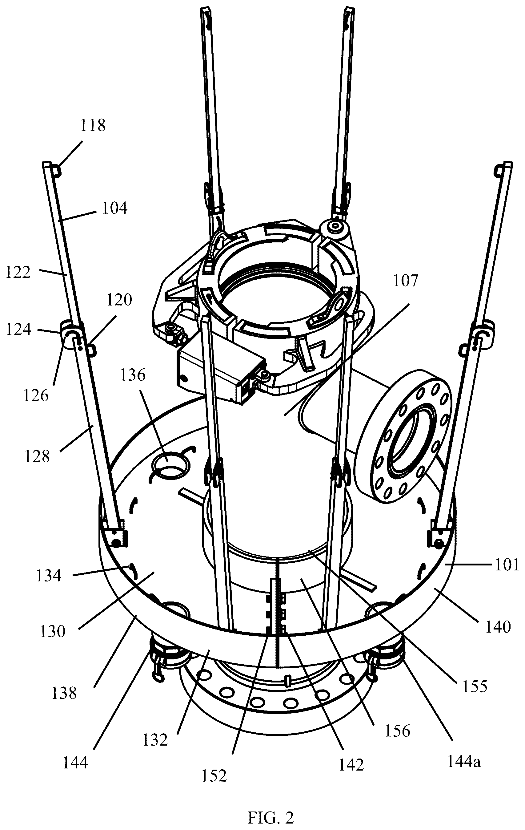 Patent US12312898 Figure 2 – Fluid containment system and method
