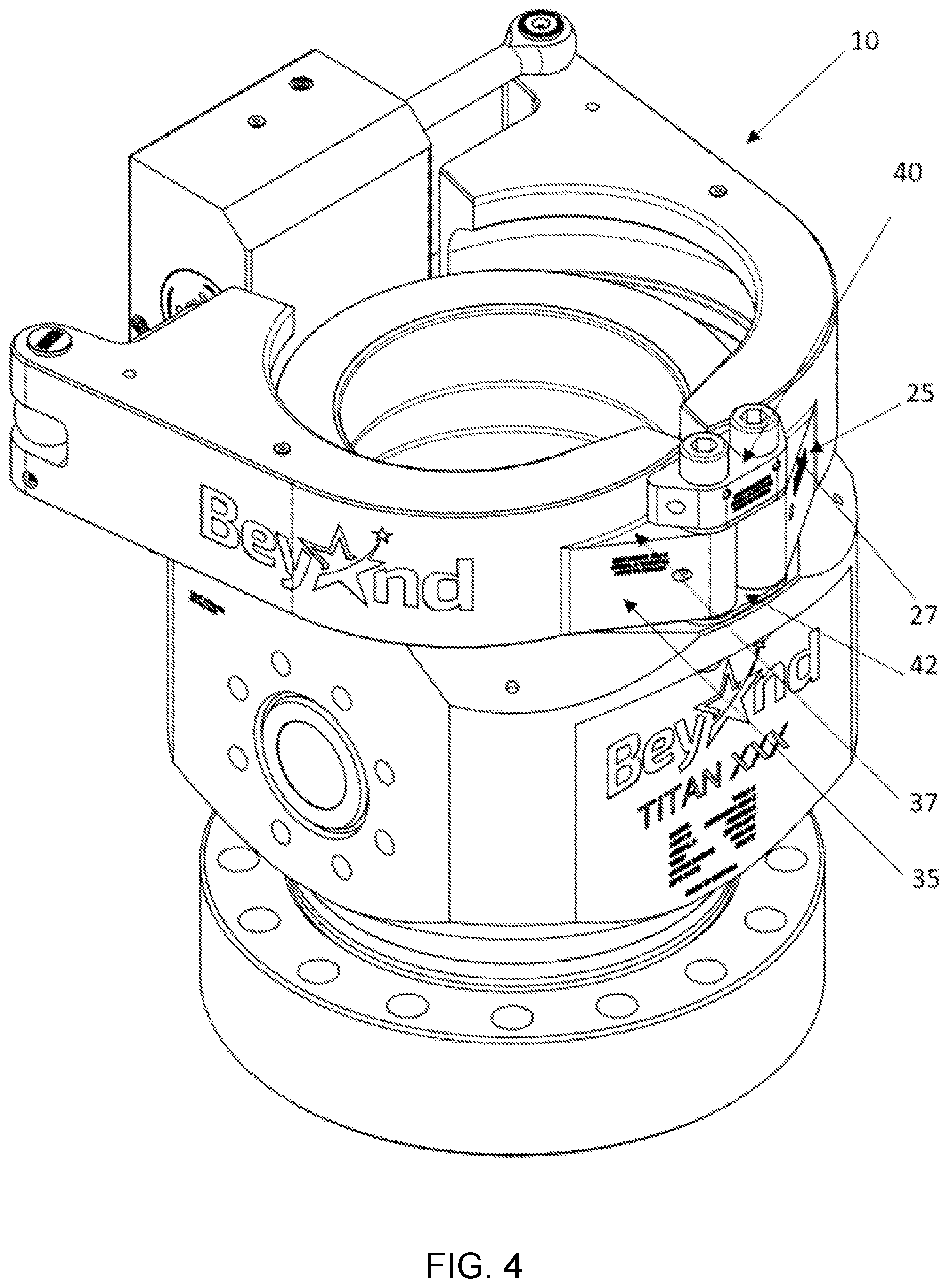Patent US12312899 Figure 4 – Powered clamp assembly