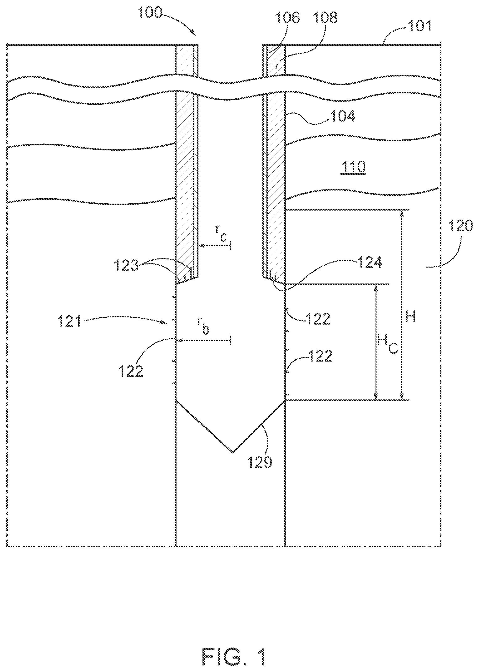 Patent US12312905 Figure 1 – Methods, apparatus and systems for creating wellbore plugs for abandoned wells