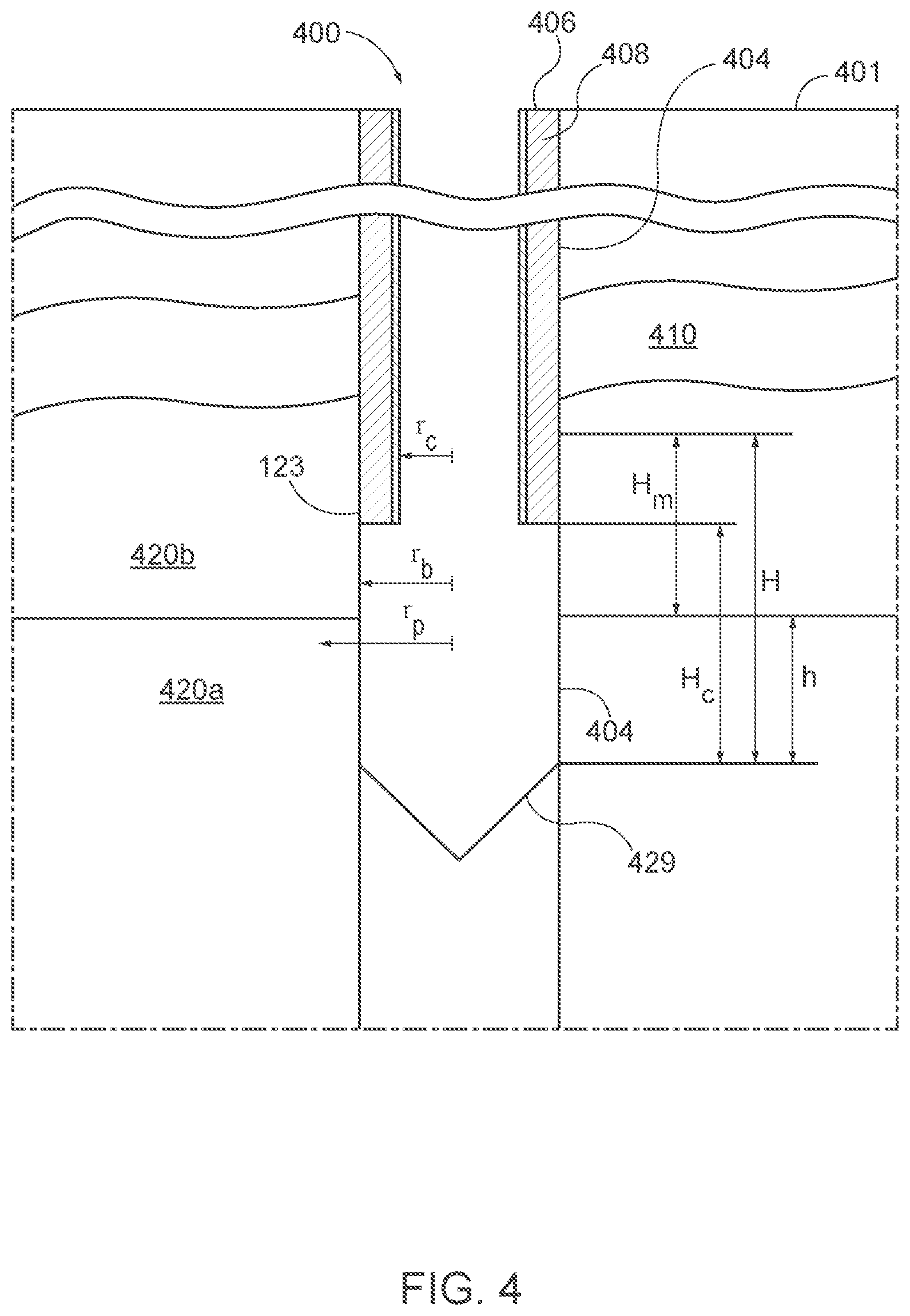 Patent US12312905 Figure 4 – Methods, apparatus and systems for creating wellbore plugs for abandoned wells