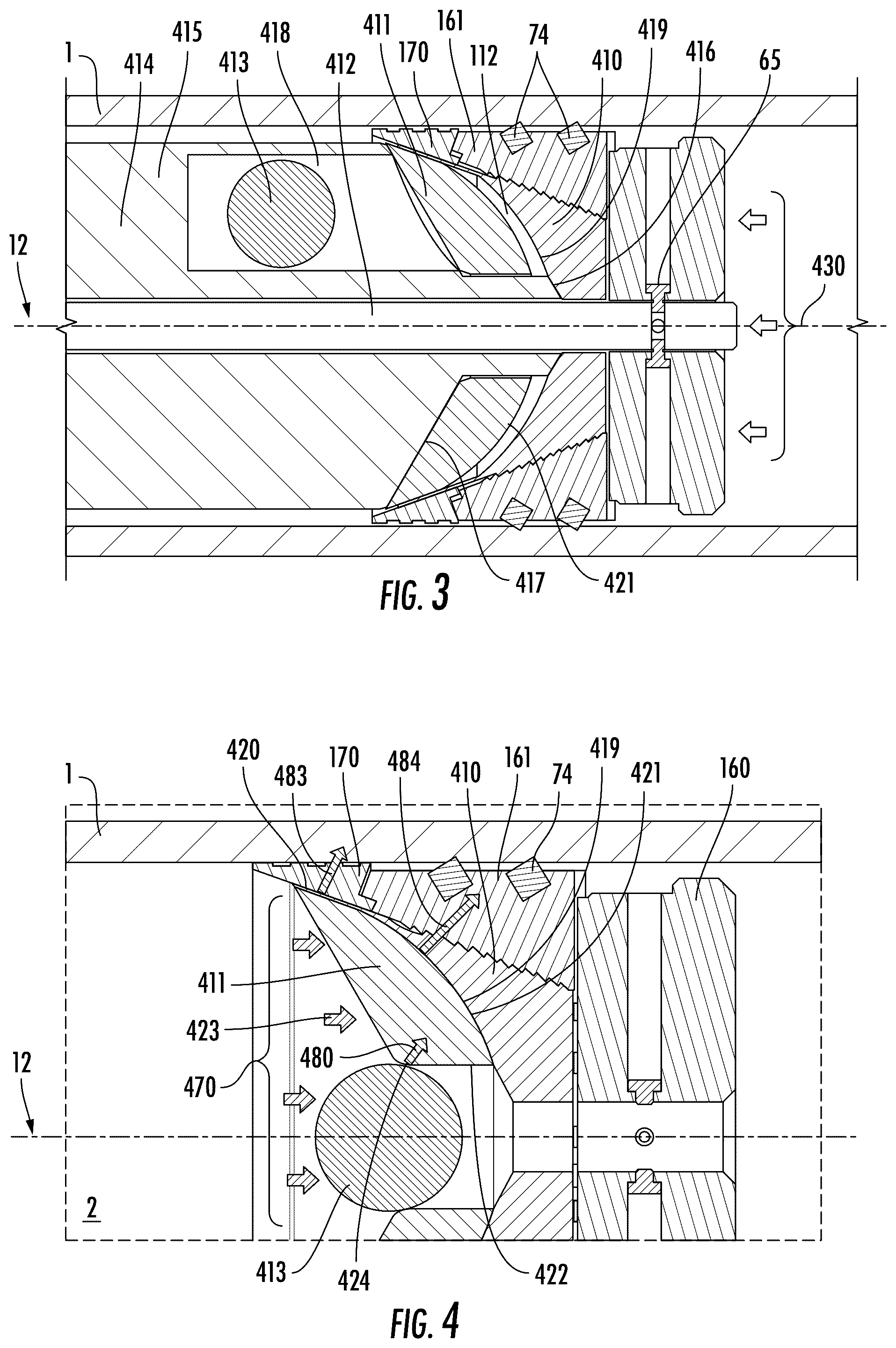 Patent US12312907 Figure 2 – Method and apparatus for a plug with a retractable pivoting mechanism for untethered object