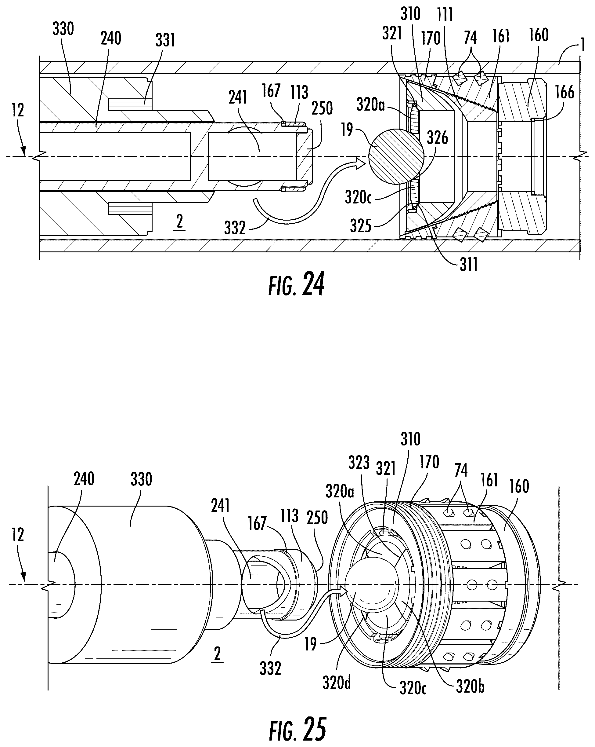 Patent US12312907 Figure 15 – Method and apparatus for a plug with a retractable pivoting mechanism for untethered object