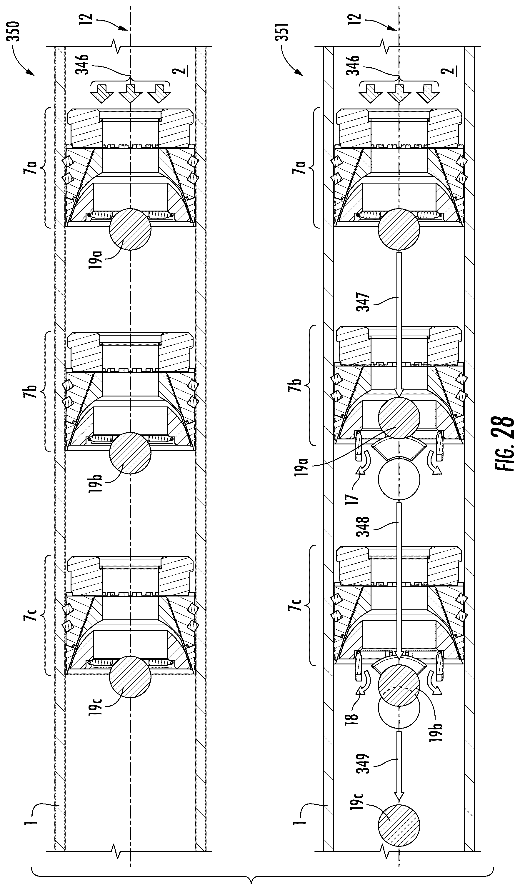 Patent US12312907 Figure 17 – Method and apparatus for a plug with a retractable pivoting mechanism for untethered object