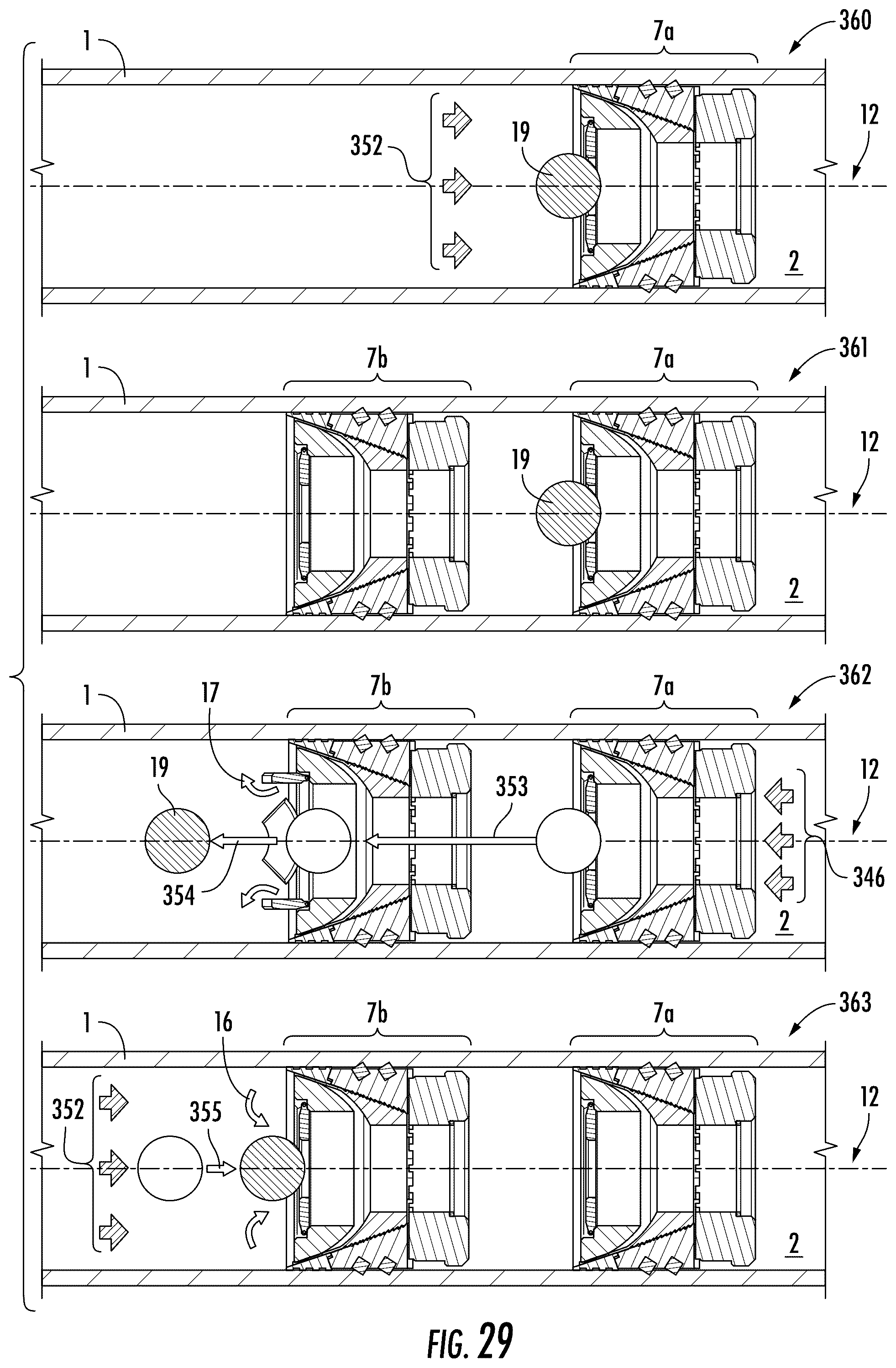 Patent US12312907 Figure 18 – Method and apparatus for a plug with a retractable pivoting mechanism for untethered object