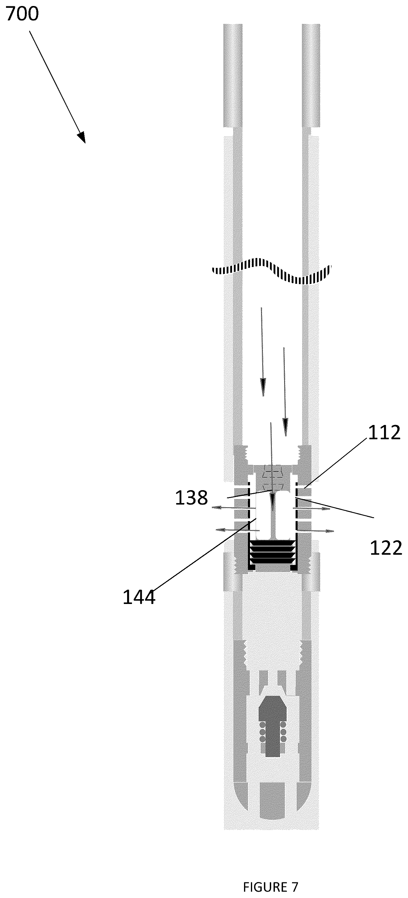 Patent US12312908 Figure 7 – Methods and systems associated with converting landing collar to hybrid landing collar and toe sleeve