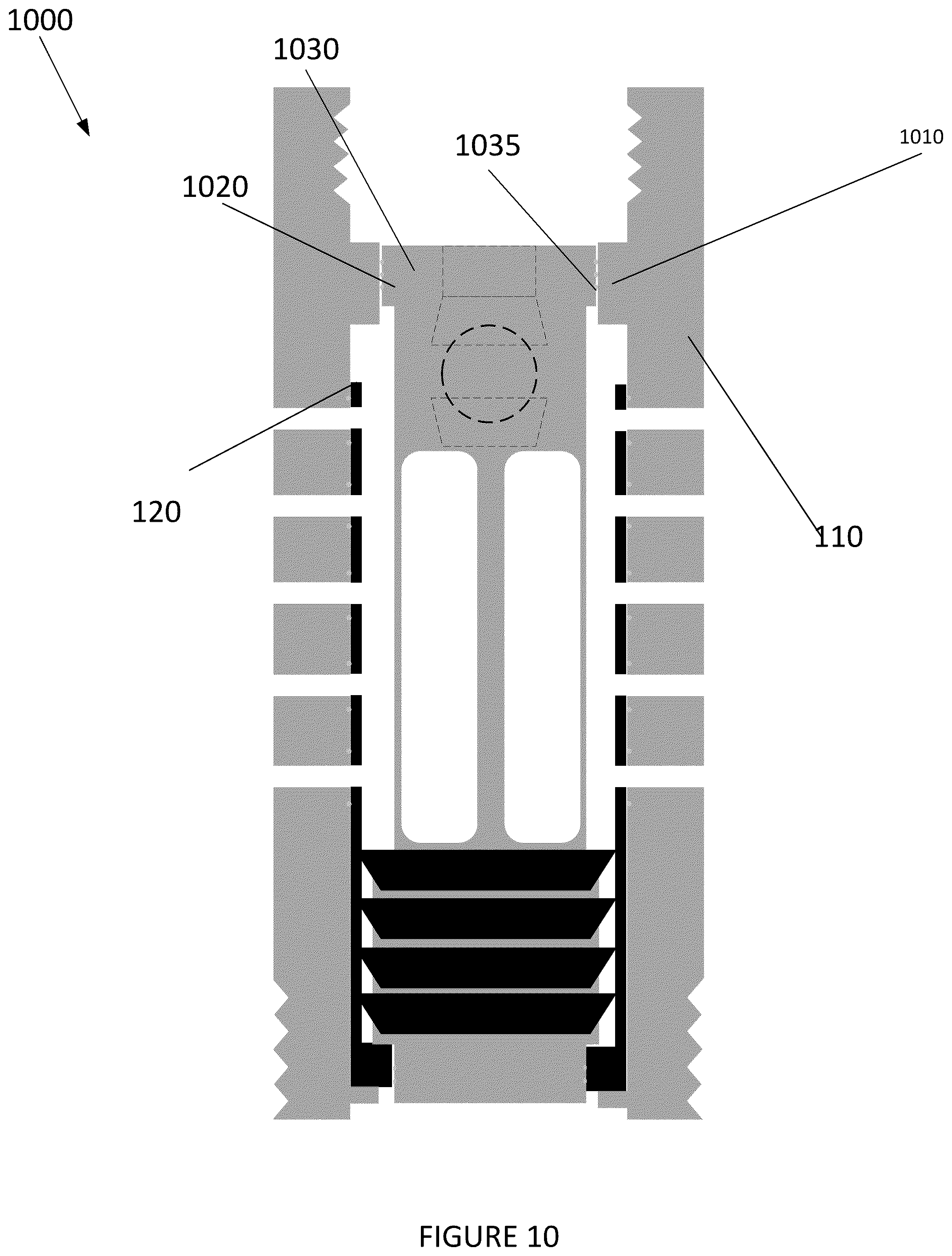 Patent US12312908 Figure 10 – Methods and systems associated with converting landing collar to hybrid landing collar and toe sleeve