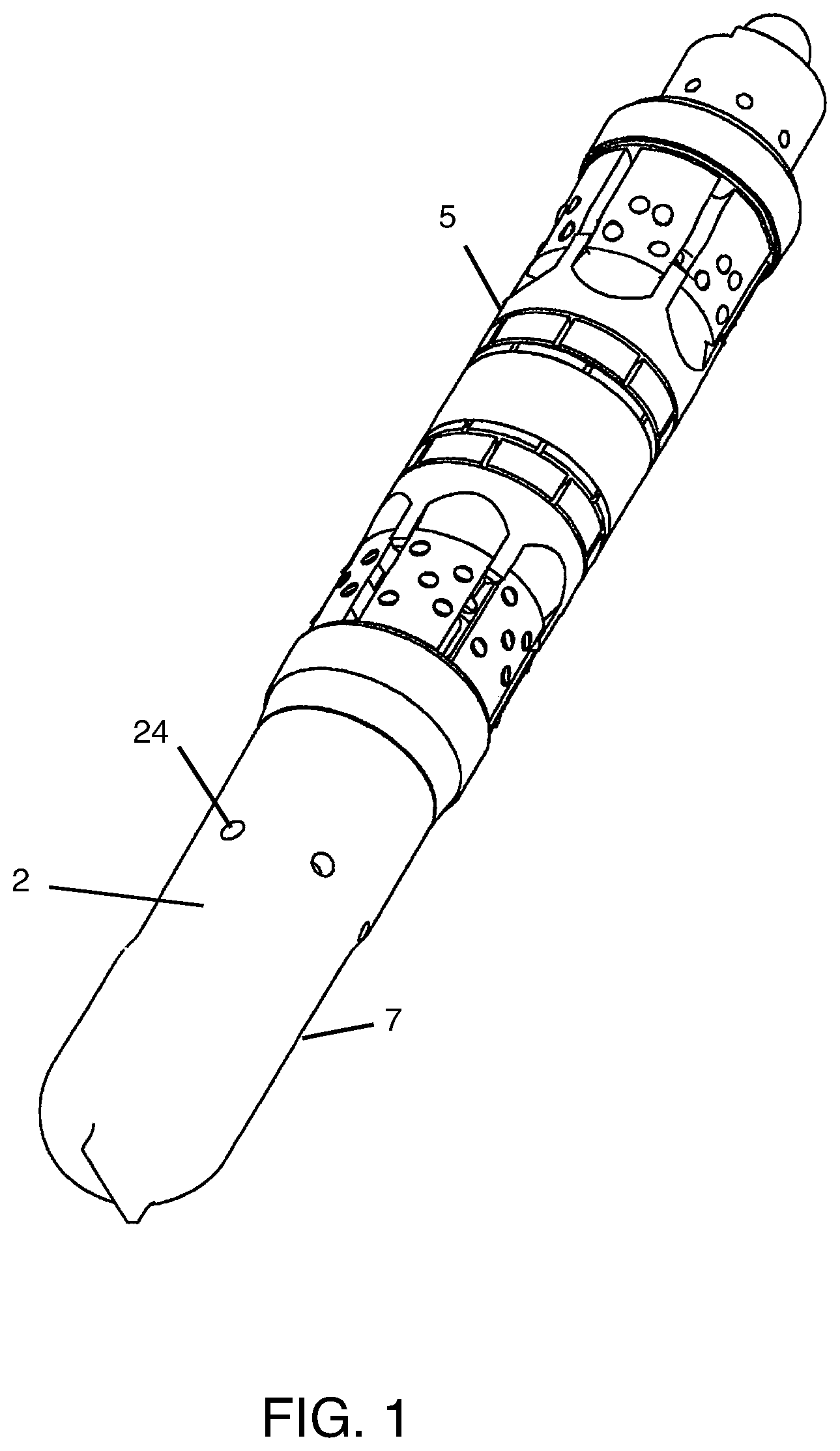 Patent US12312916 Figure 1 – Downhole apparatus with cavity for housing chemicals
