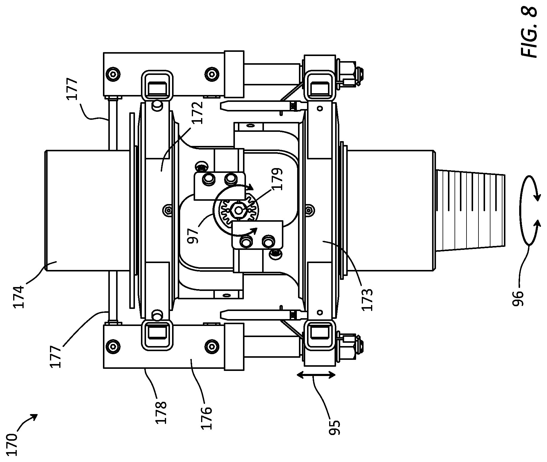 Patent US12312917 Figure 11 – Electric top drive