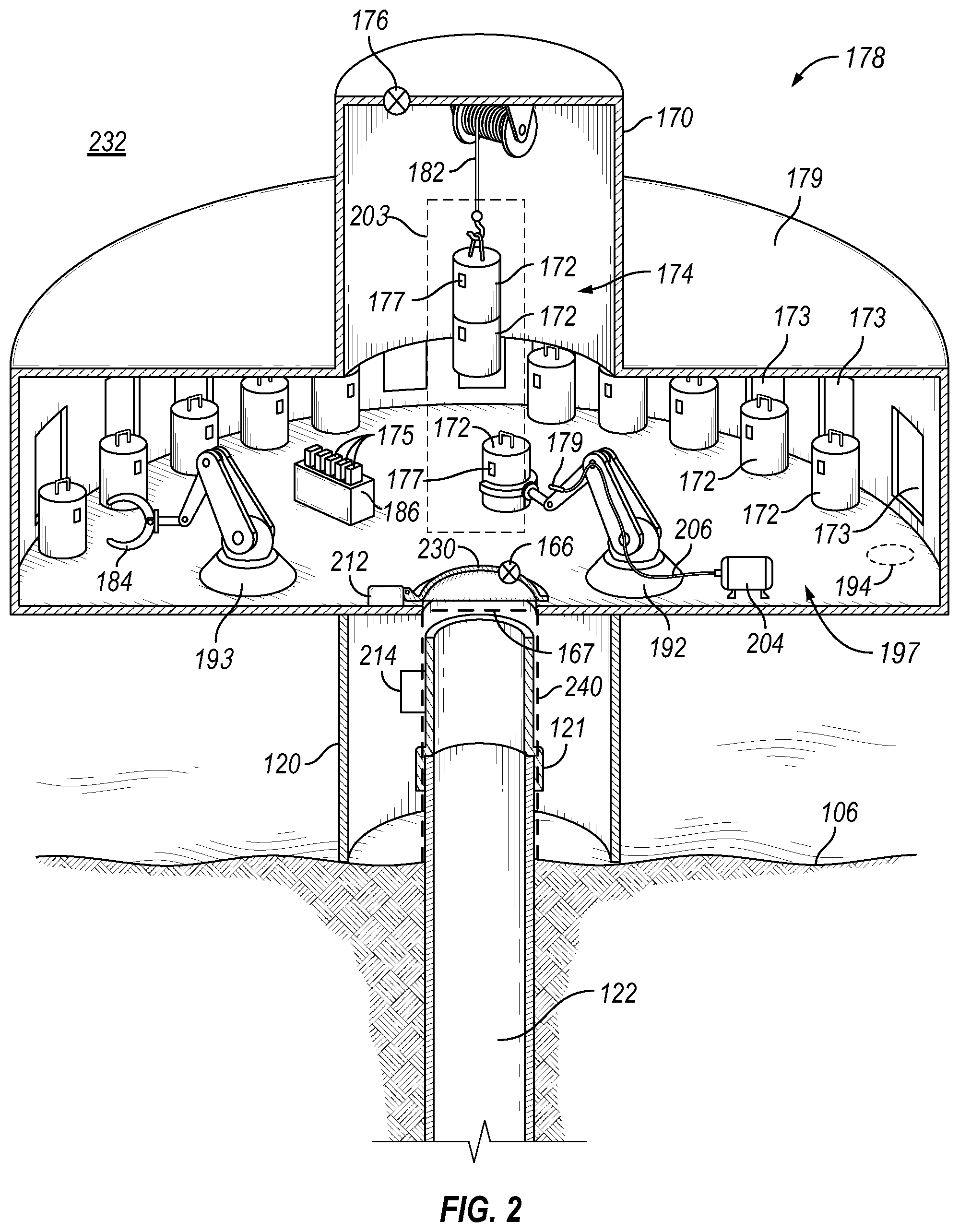 Patent US12312919 Figure 3 – Sea floor automatic well intervention