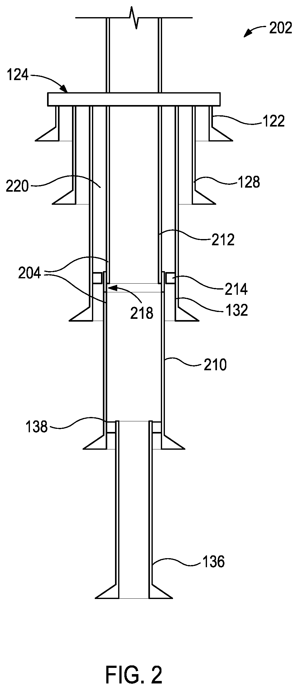 Patent US12312921 Figure 2 – Adapted mud line suspension system