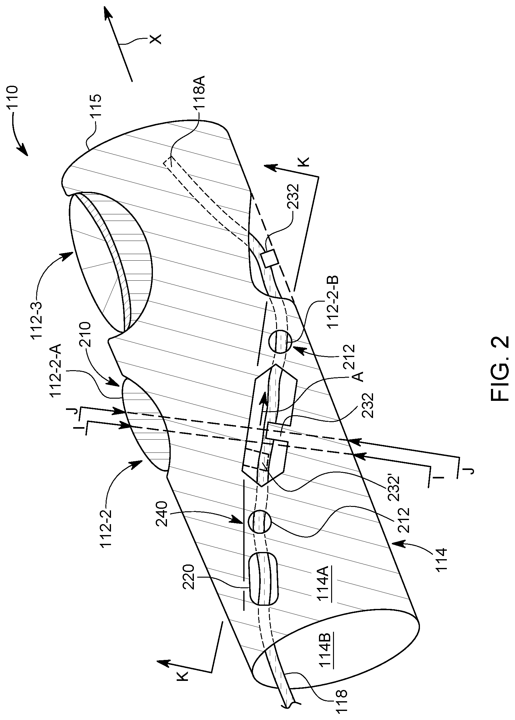 Patent US12312924 Figure 2 – Shaped charge load tube with integrated detonation cord retention mechanism