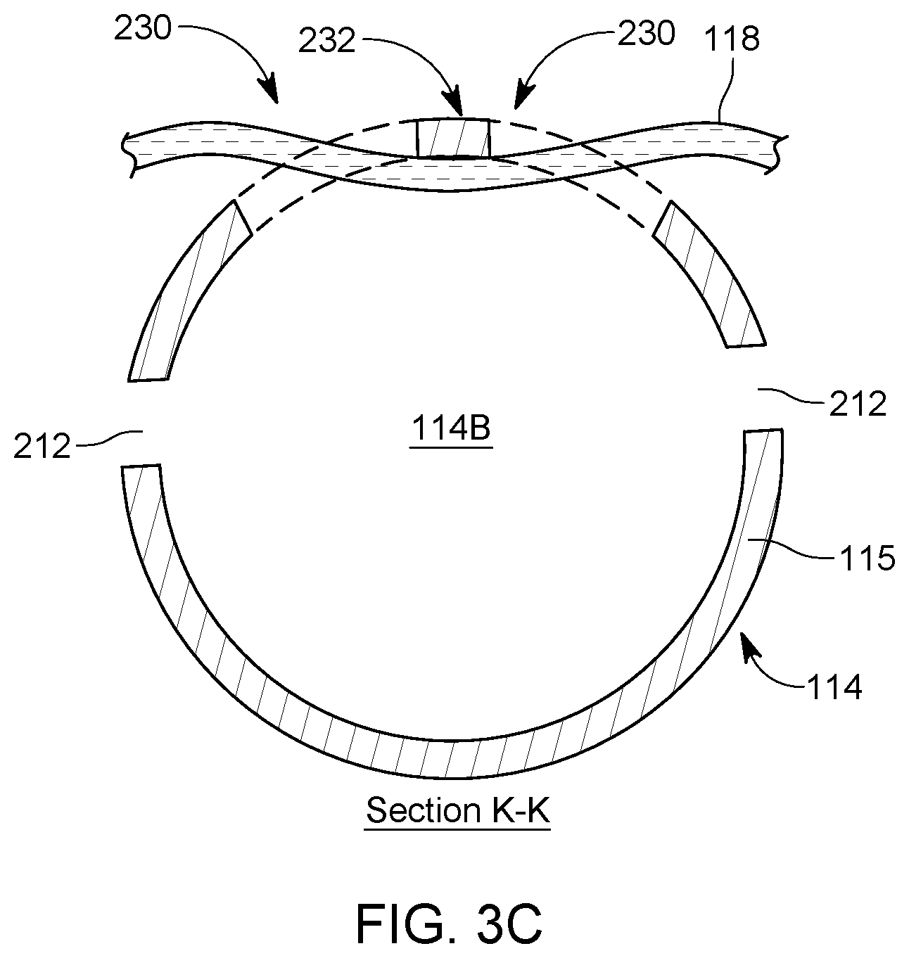 Patent US12312924 Figure 4 – Shaped charge load tube with integrated detonation cord retention mechanism