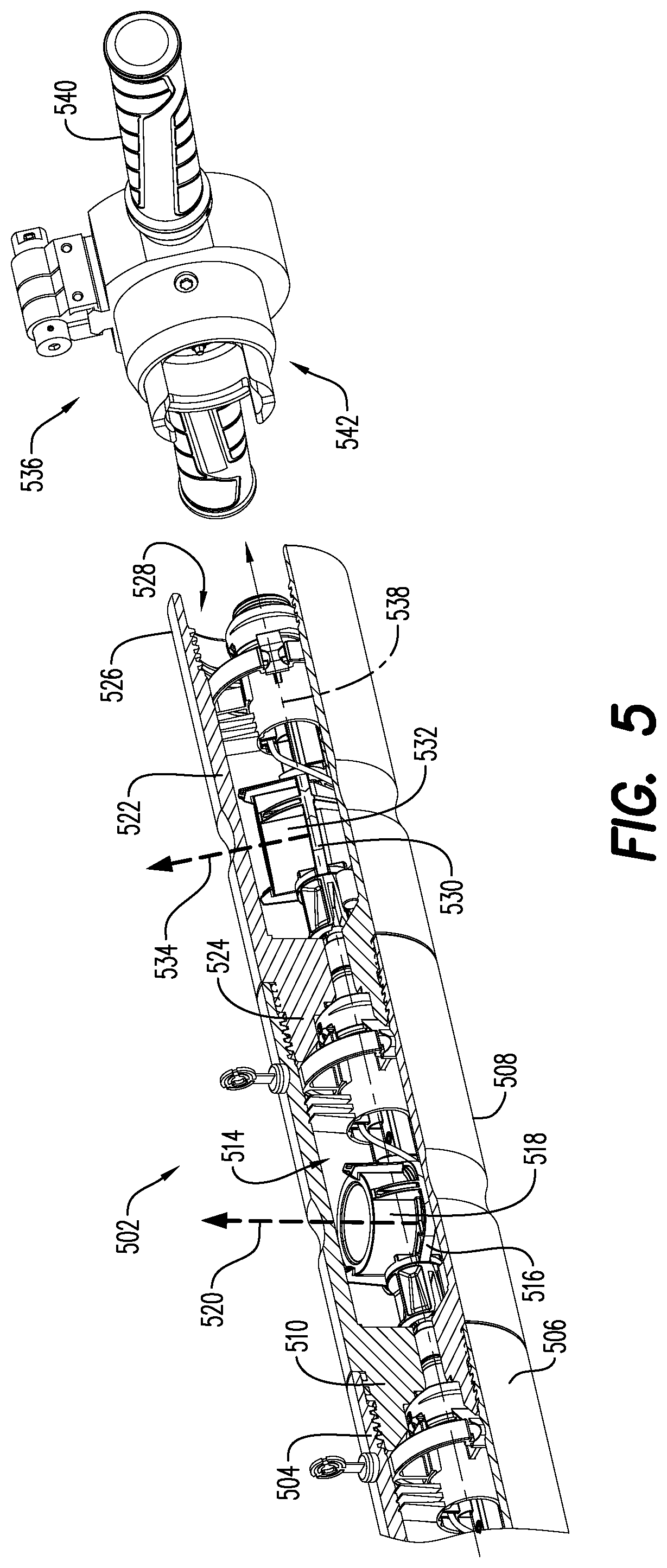 Patent US12312925 Figure 6 – Manually oriented internal shaped charge alignment system and method of use