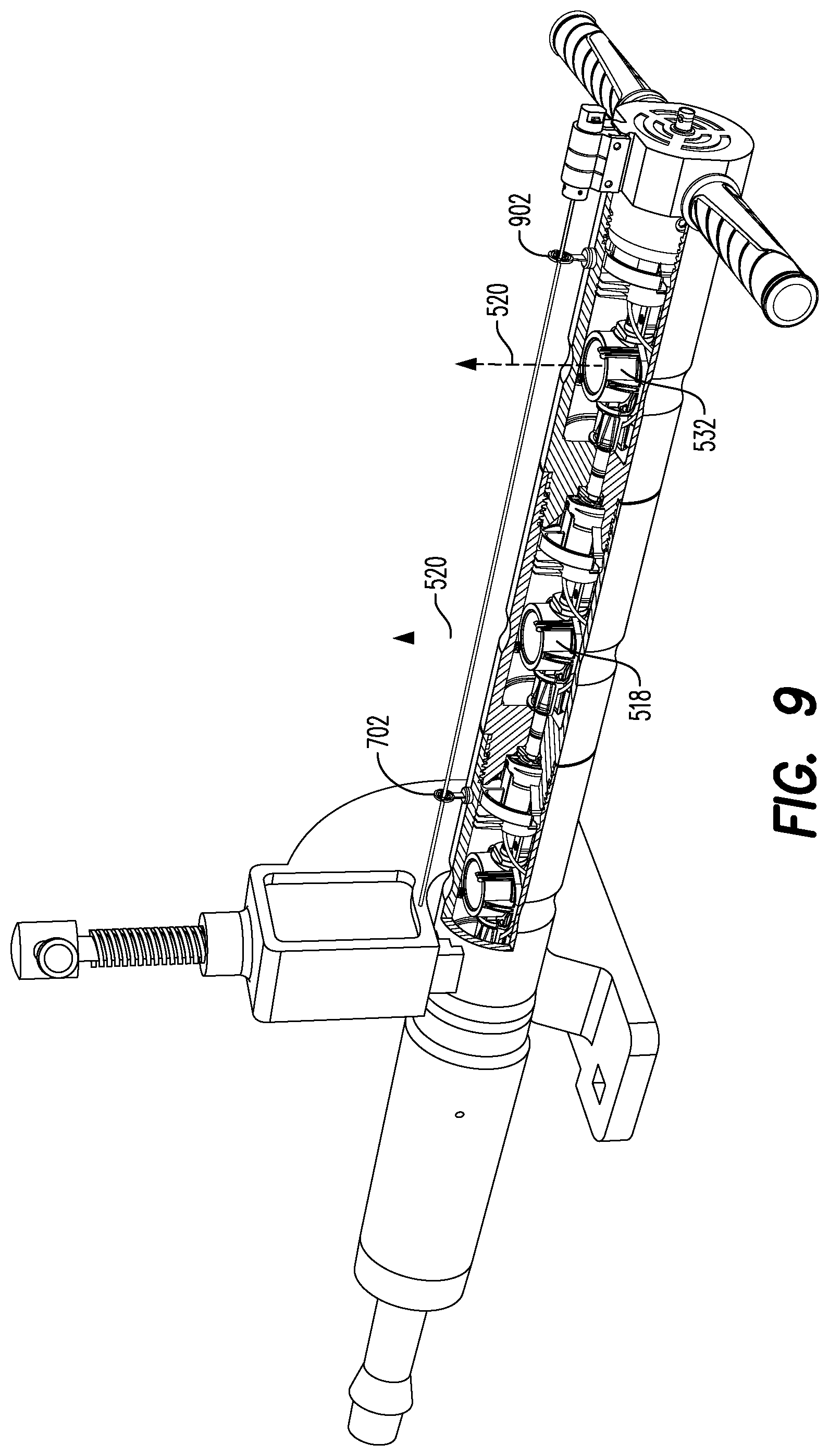 Patent US12312925 Figure 11 – Manually oriented internal shaped charge alignment system and method of use