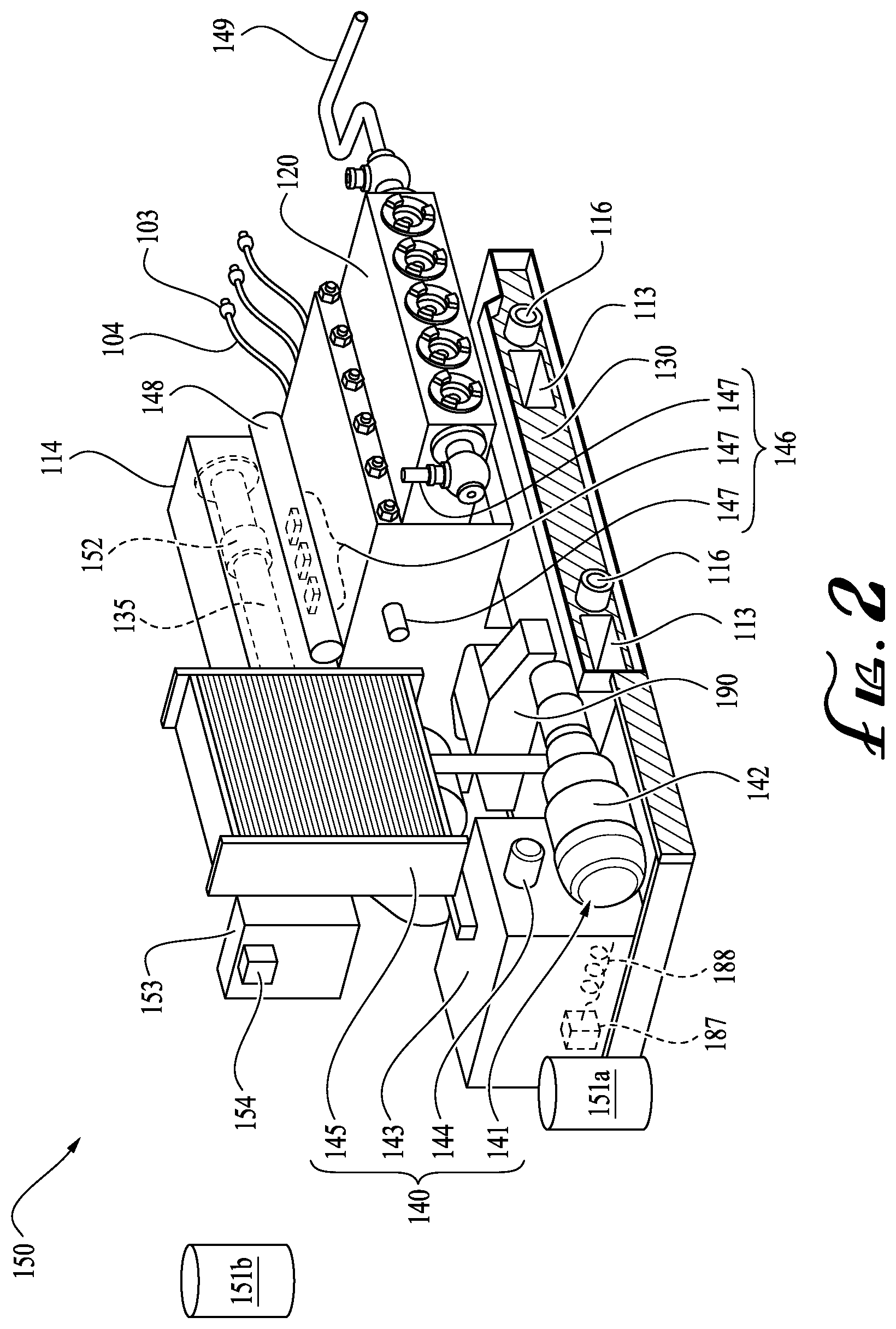 Patent US12312928 Figure 2 – Wellbore services system with anytime access for pump maintenance