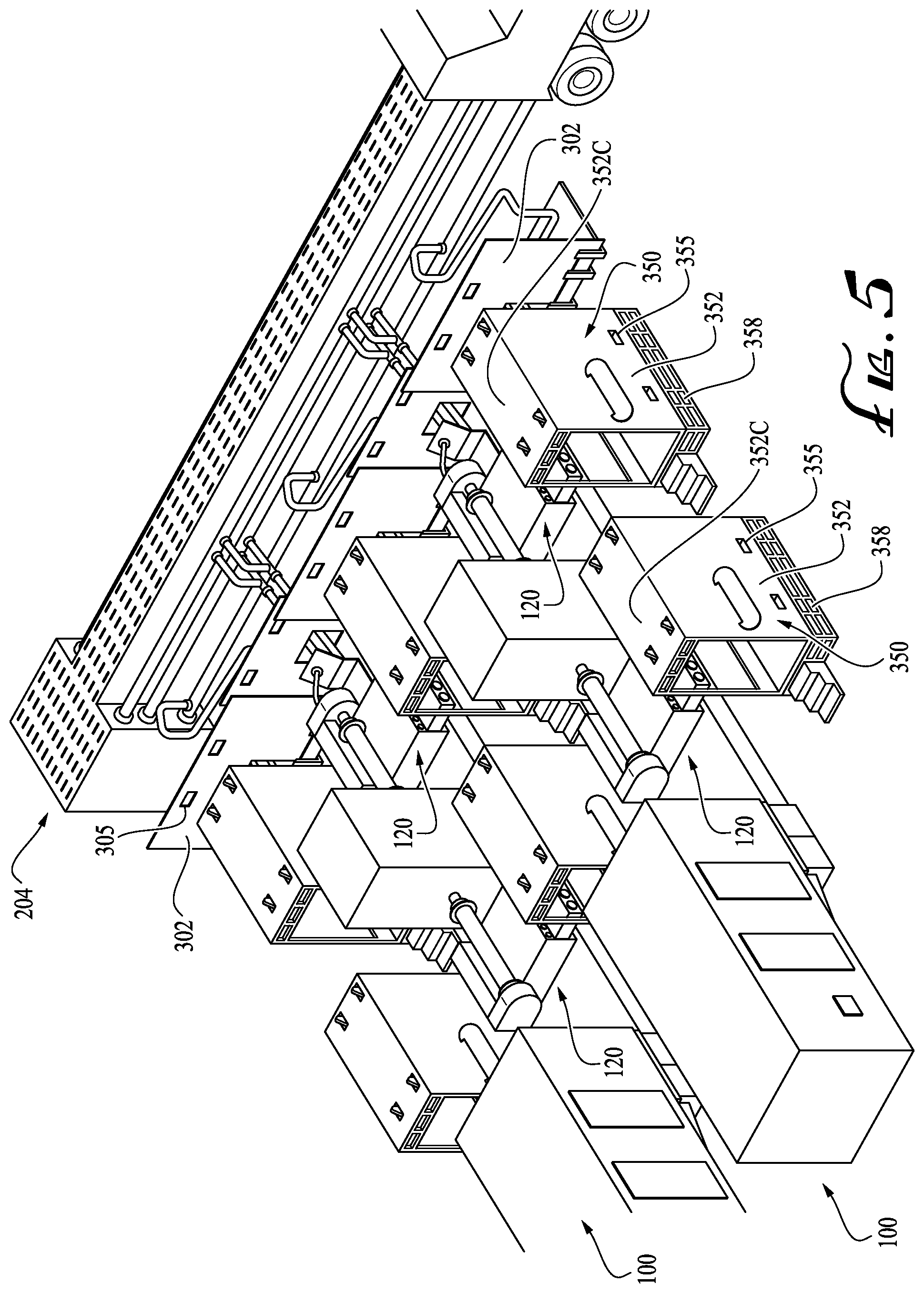 Patent US12312928 Figure 5 – Wellbore services system with anytime access for pump maintenance