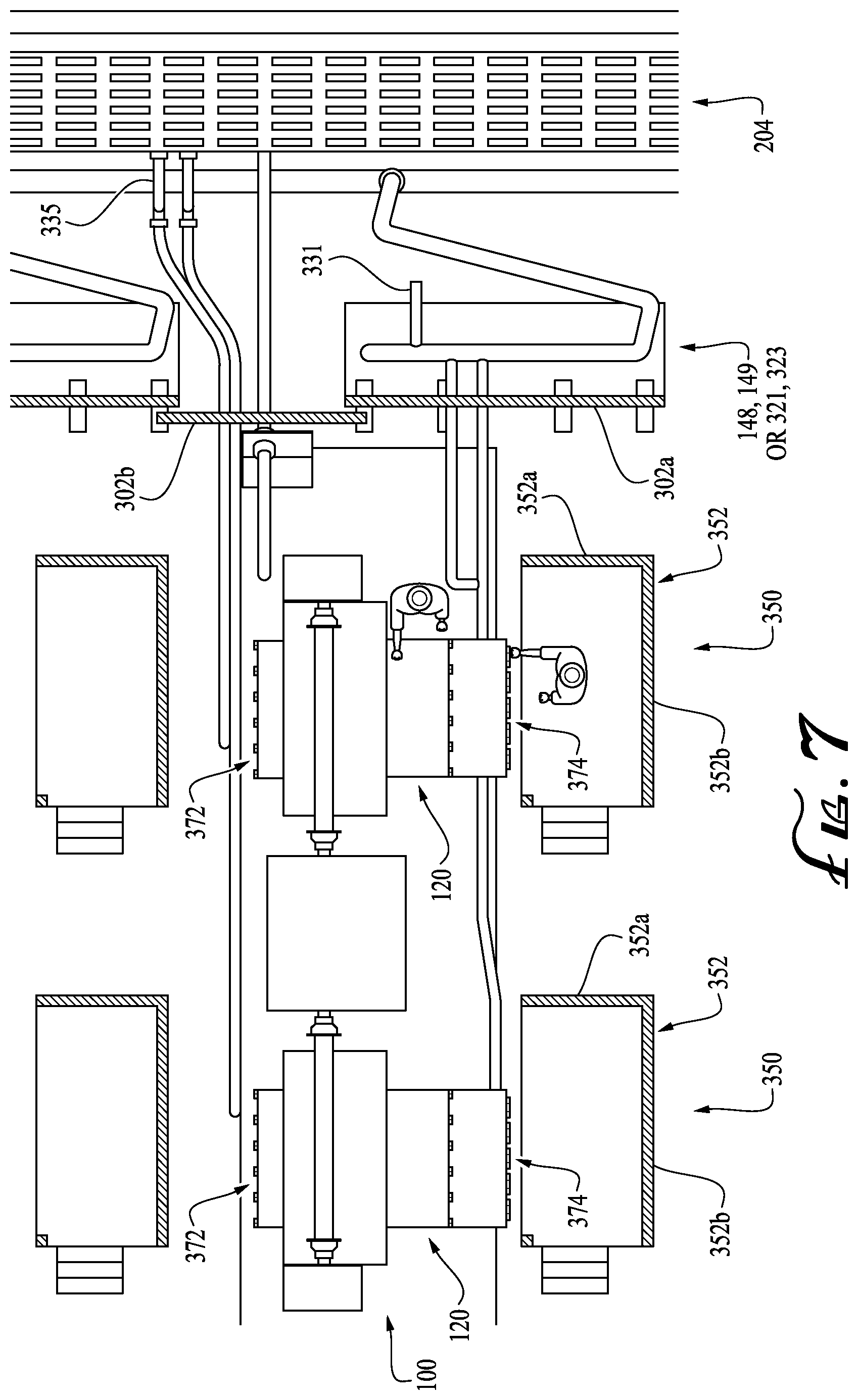 Patent US12312928 Figure 7 – Wellbore services system with anytime access for pump maintenance